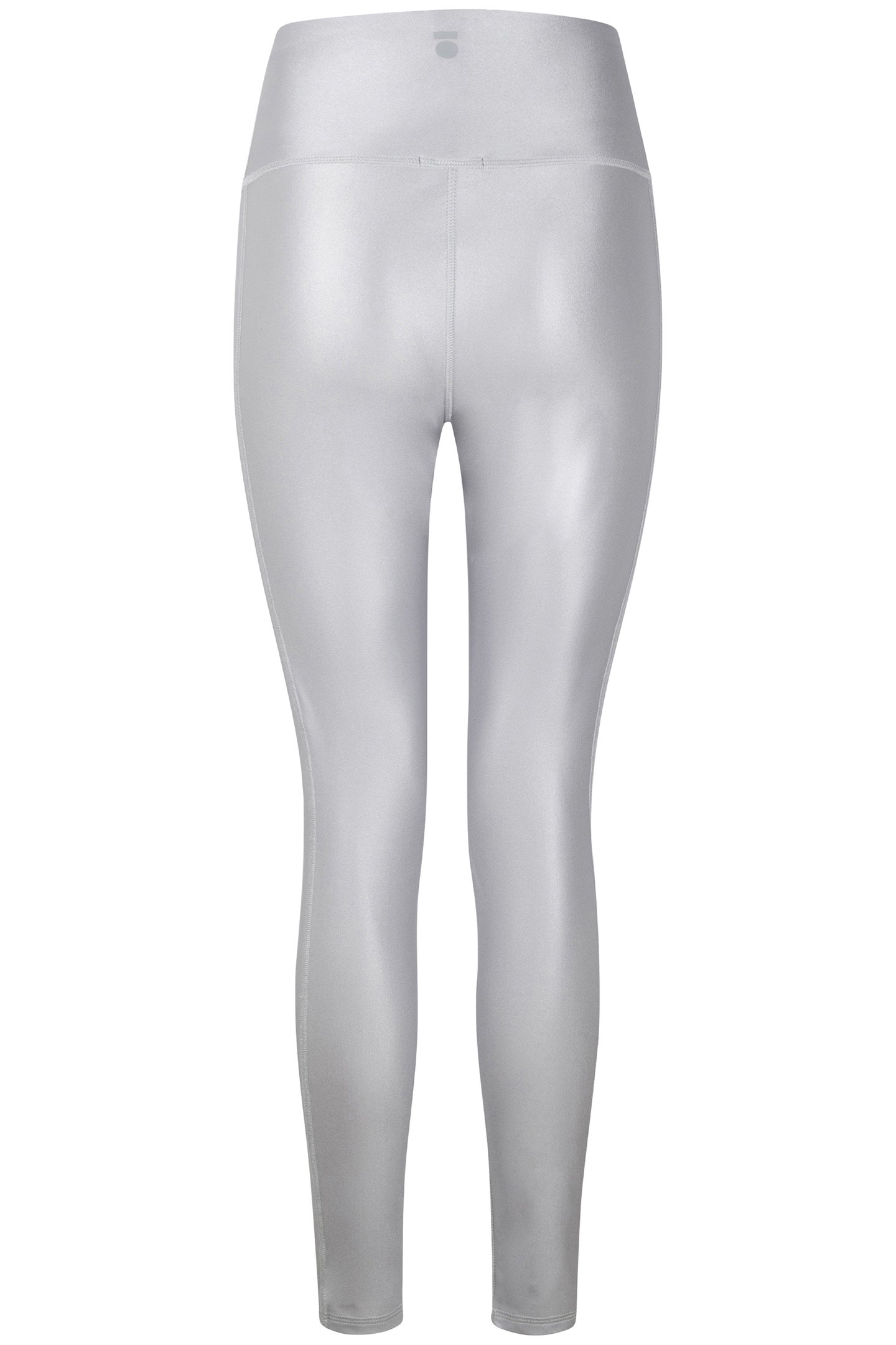 METALLIC YOGA LEGGINGS SILVER 5