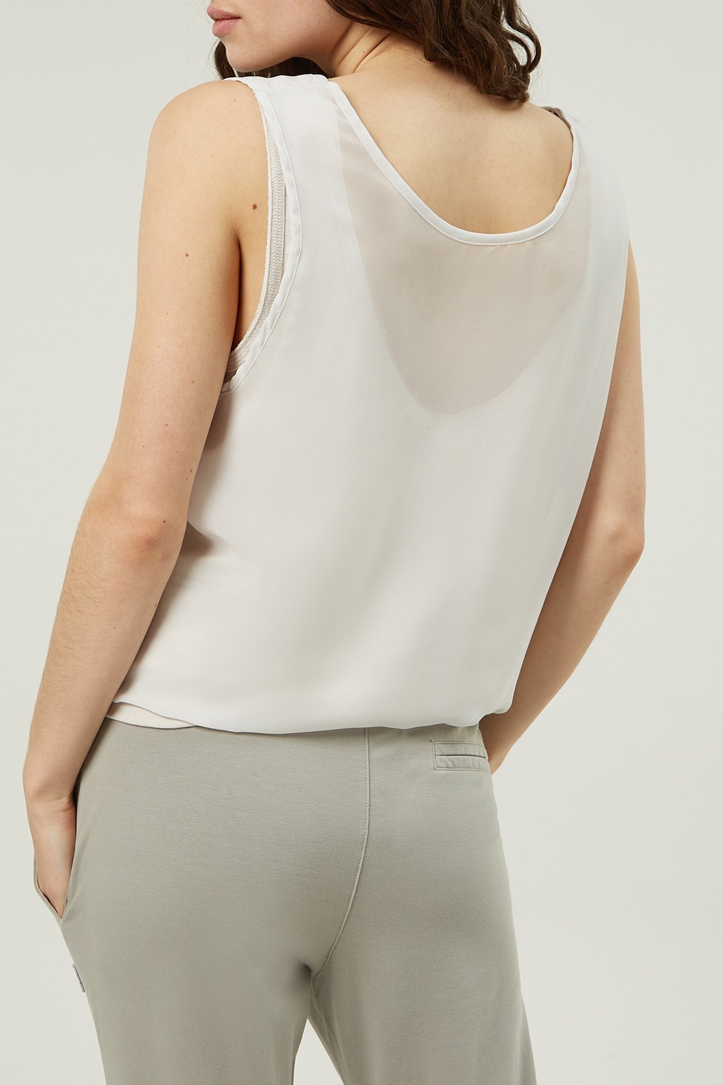 SLEEVELESS TOP CHIFFON LIGHT SAFARI 2