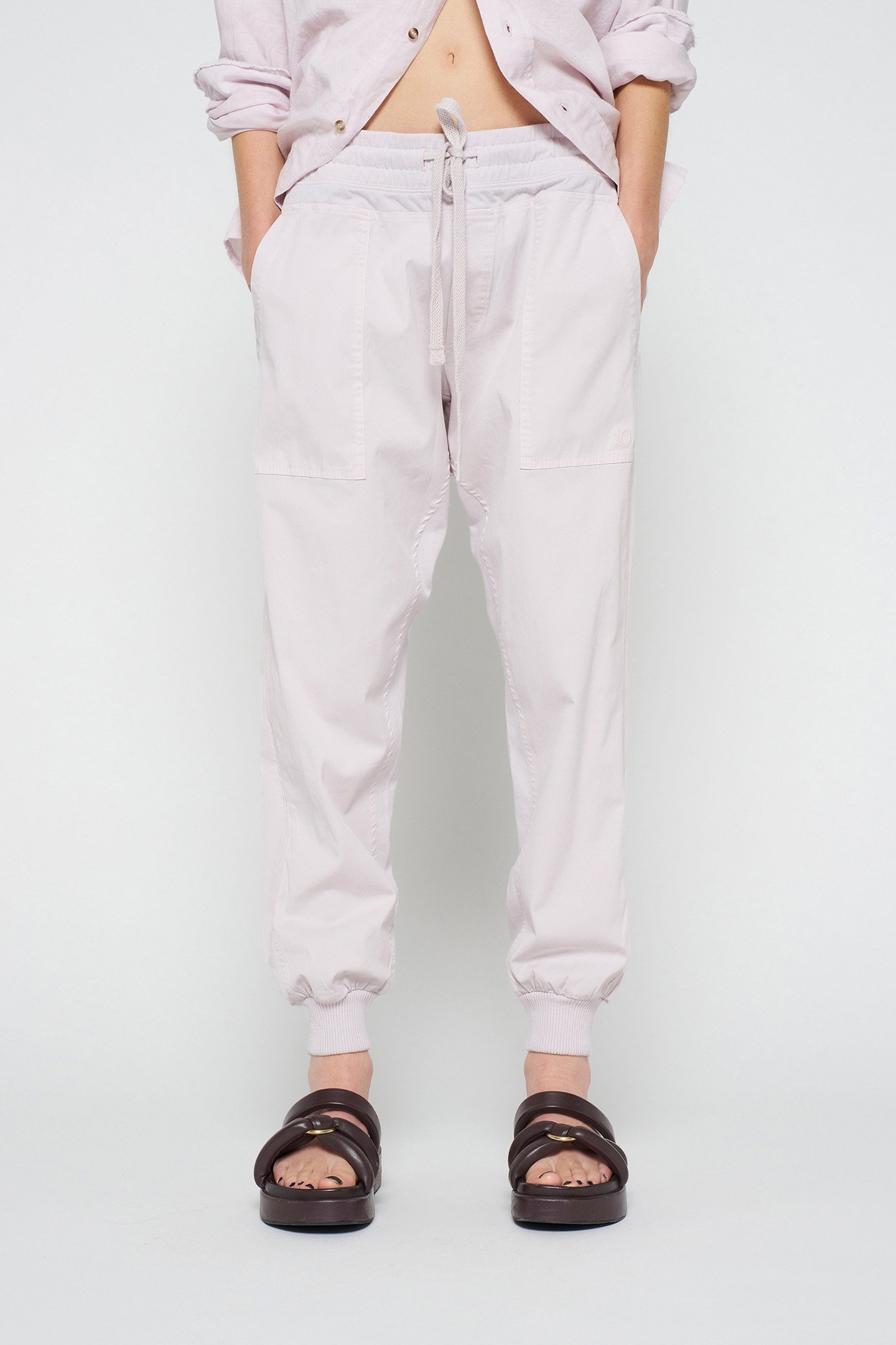 WOVEN PANTS PALE LILAC 1
