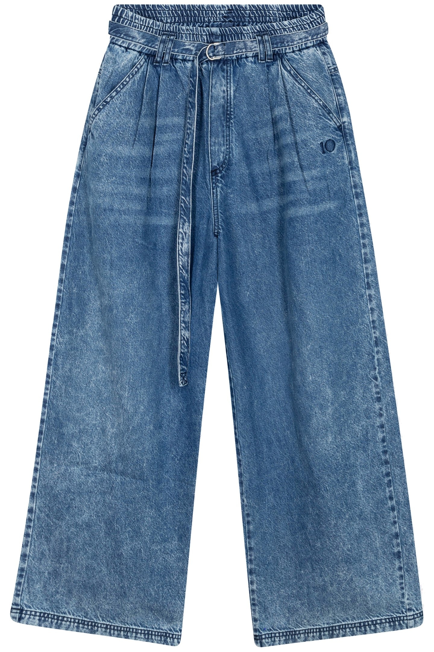 FLOWY DENIM PANTS BLUE DENIM 3