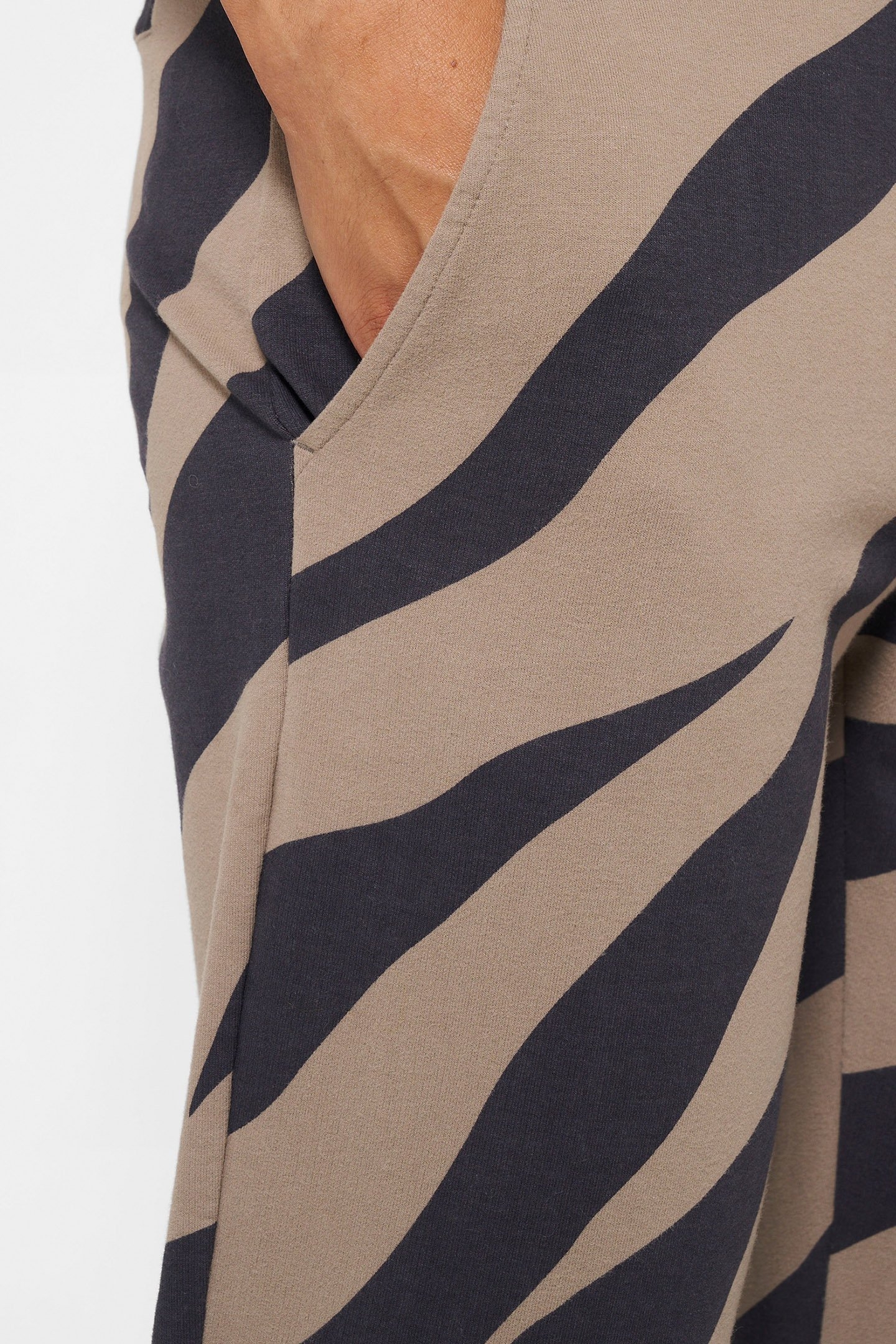 CROPPED JOGGER ZEBRA WARM TAUPE 7