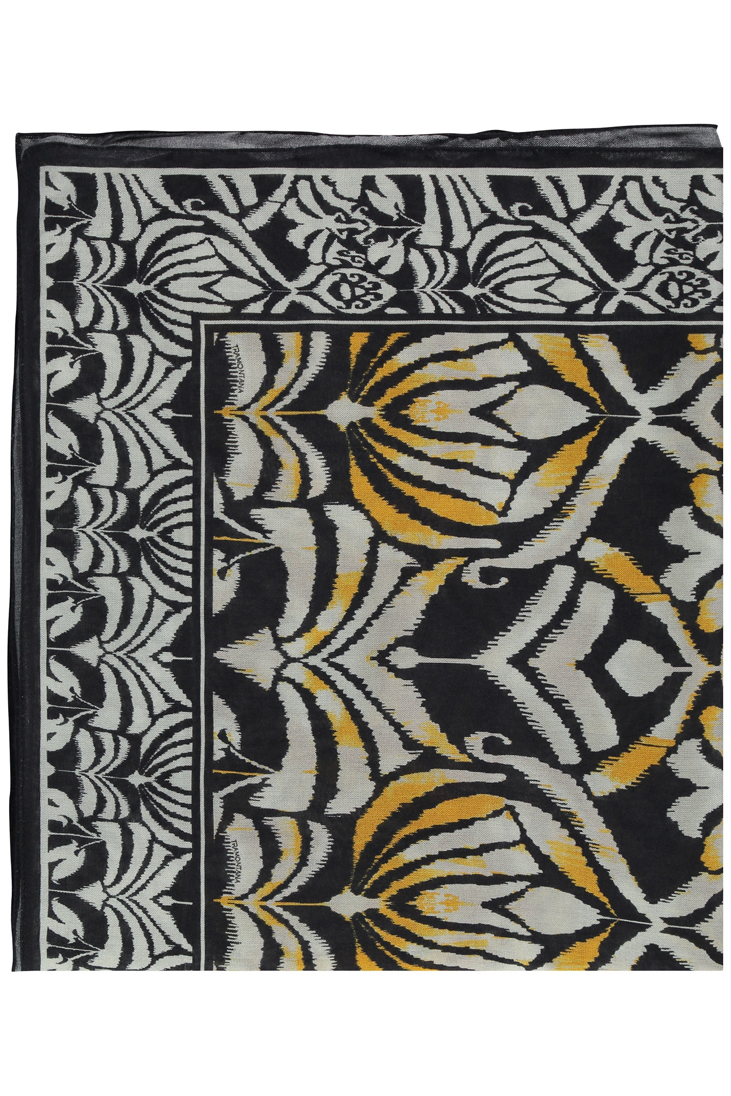 SCARF ORNAMENTALS PRINT PRINT YELLOWS 2
