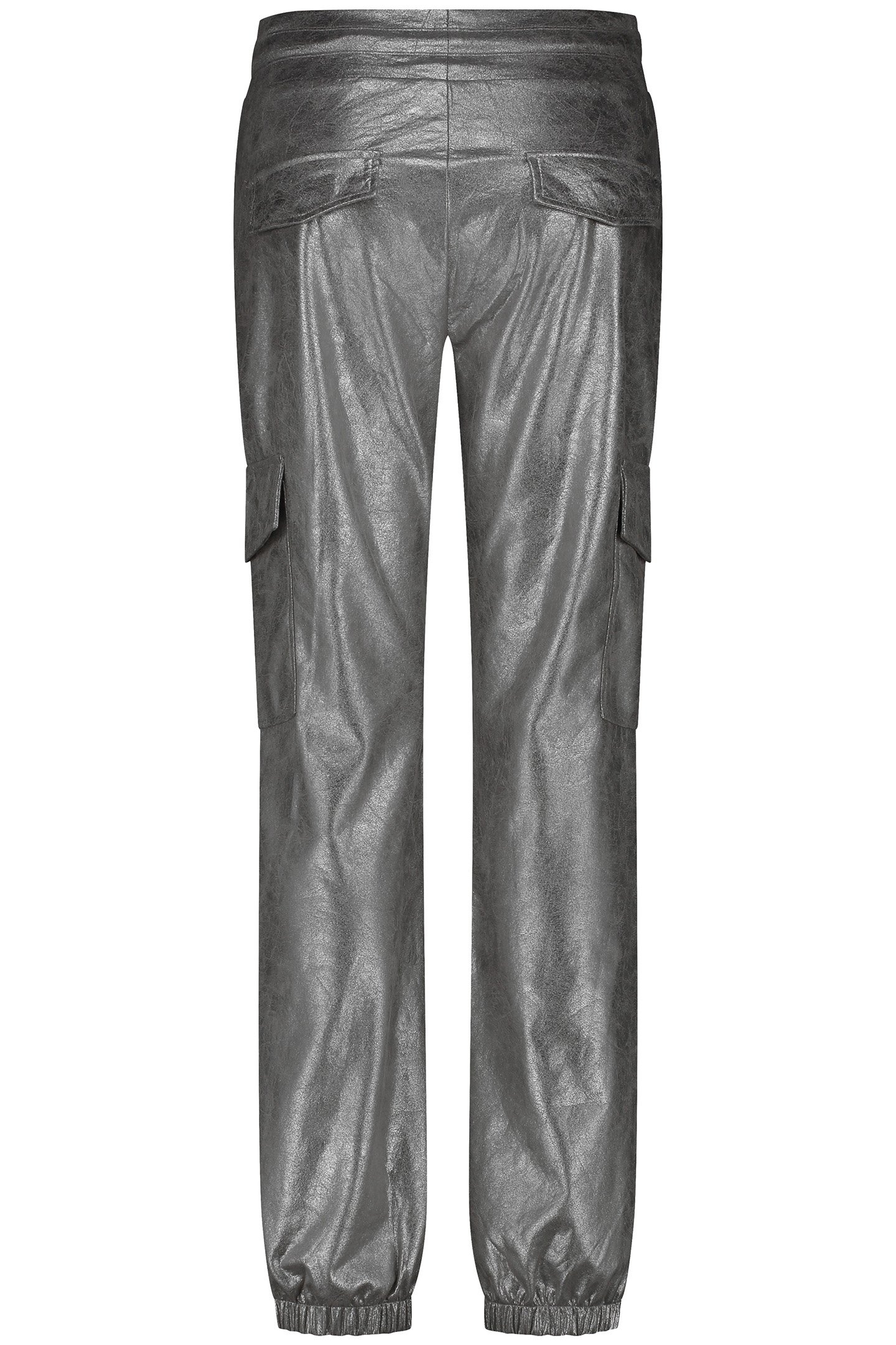 TROUSERS CARGO COATED SILVER 3