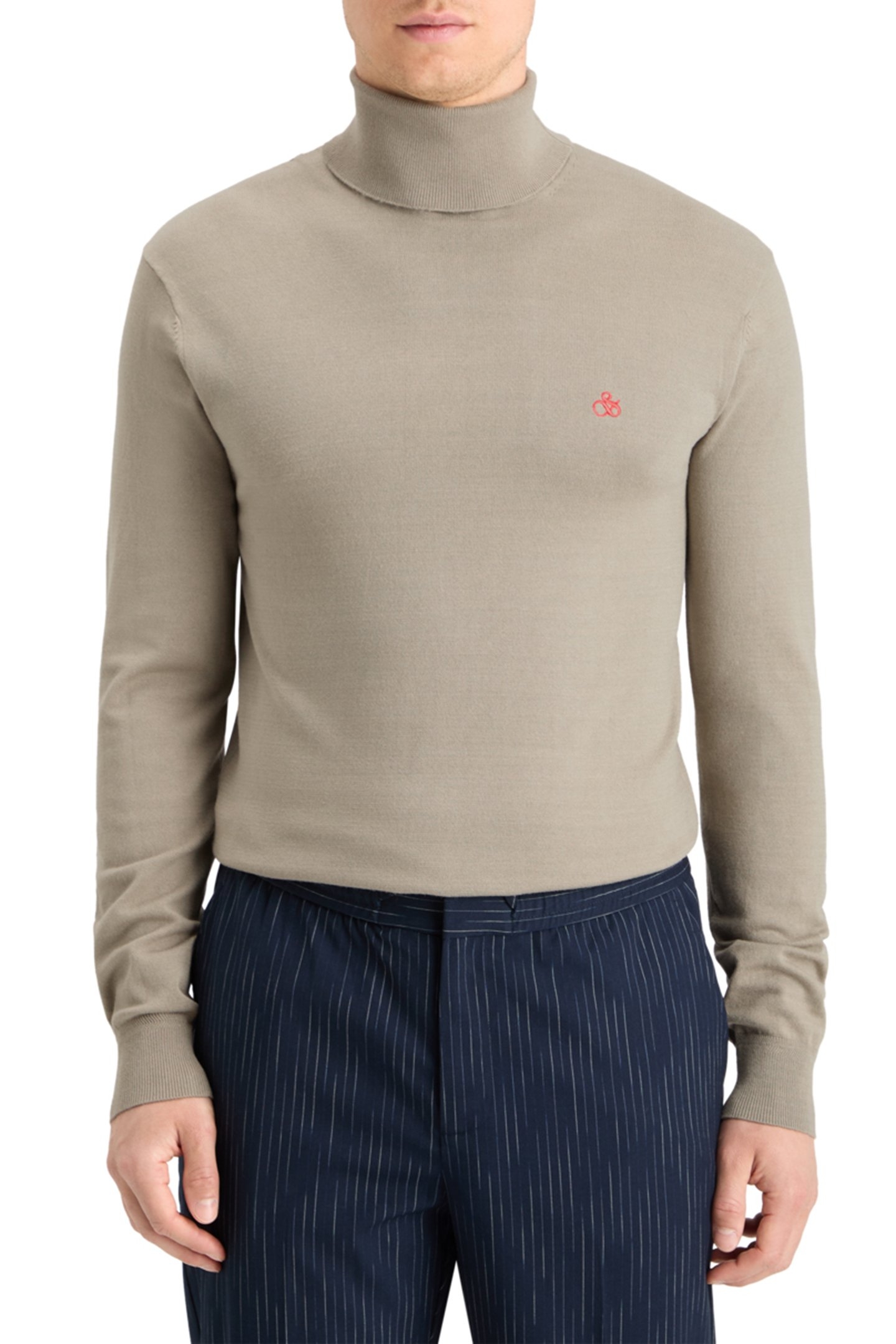 TURTLENECK VISCOSE SWEATER MOCHA 1