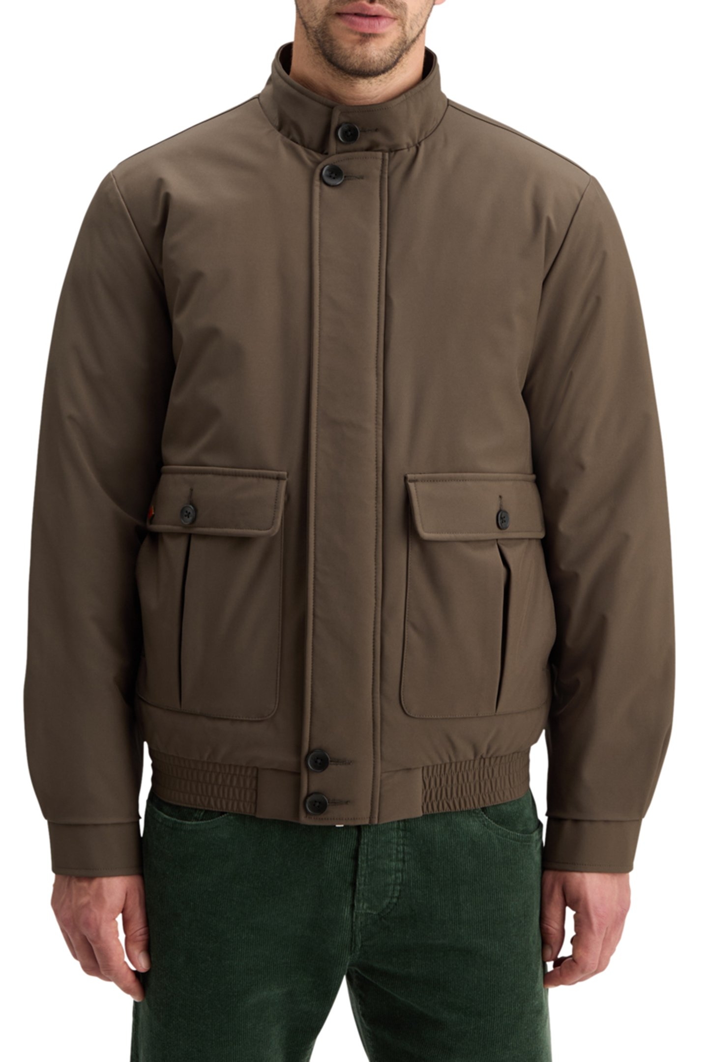 STRETCH HARRINGTON SOFTSHELL JACKET COFFEE 1