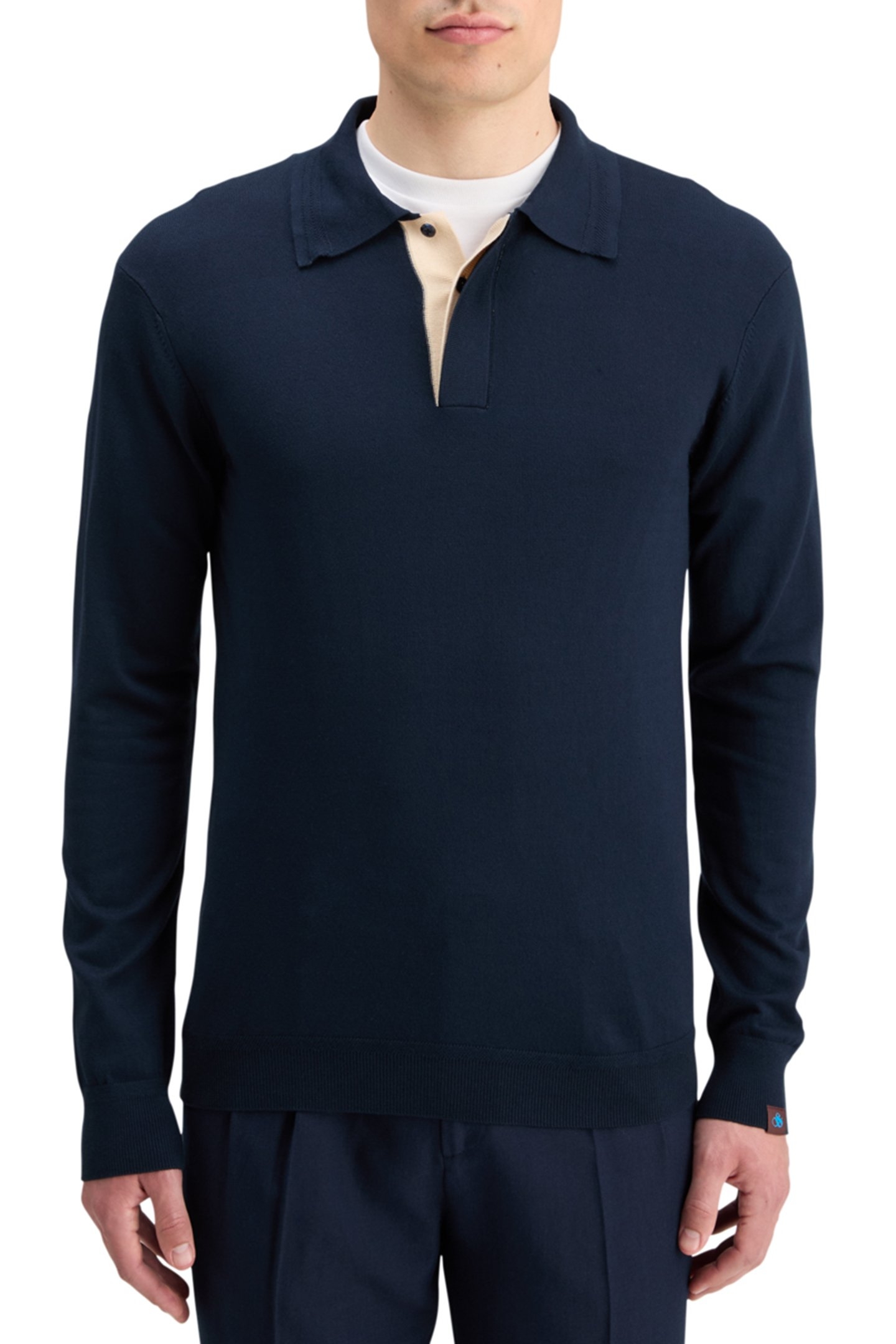 KNITTED POLO LONG SLEEVE NIGHT 1