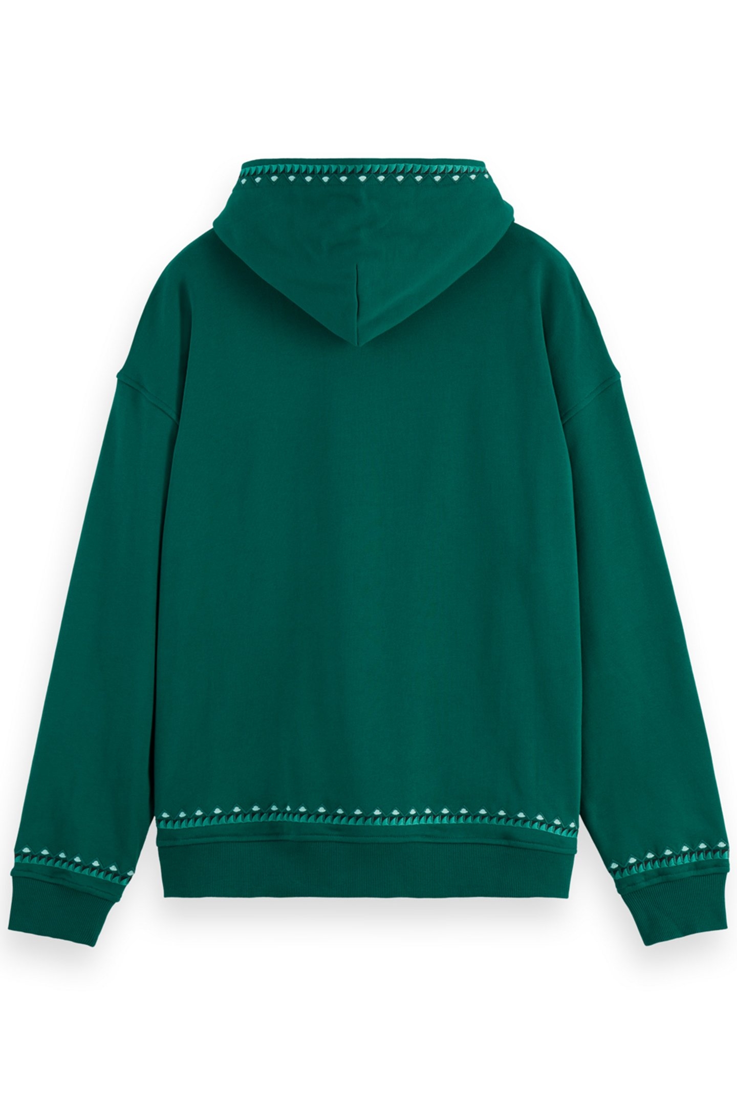 REFINED EMBROIDERY HOODIE WINGBACK GREEN 2