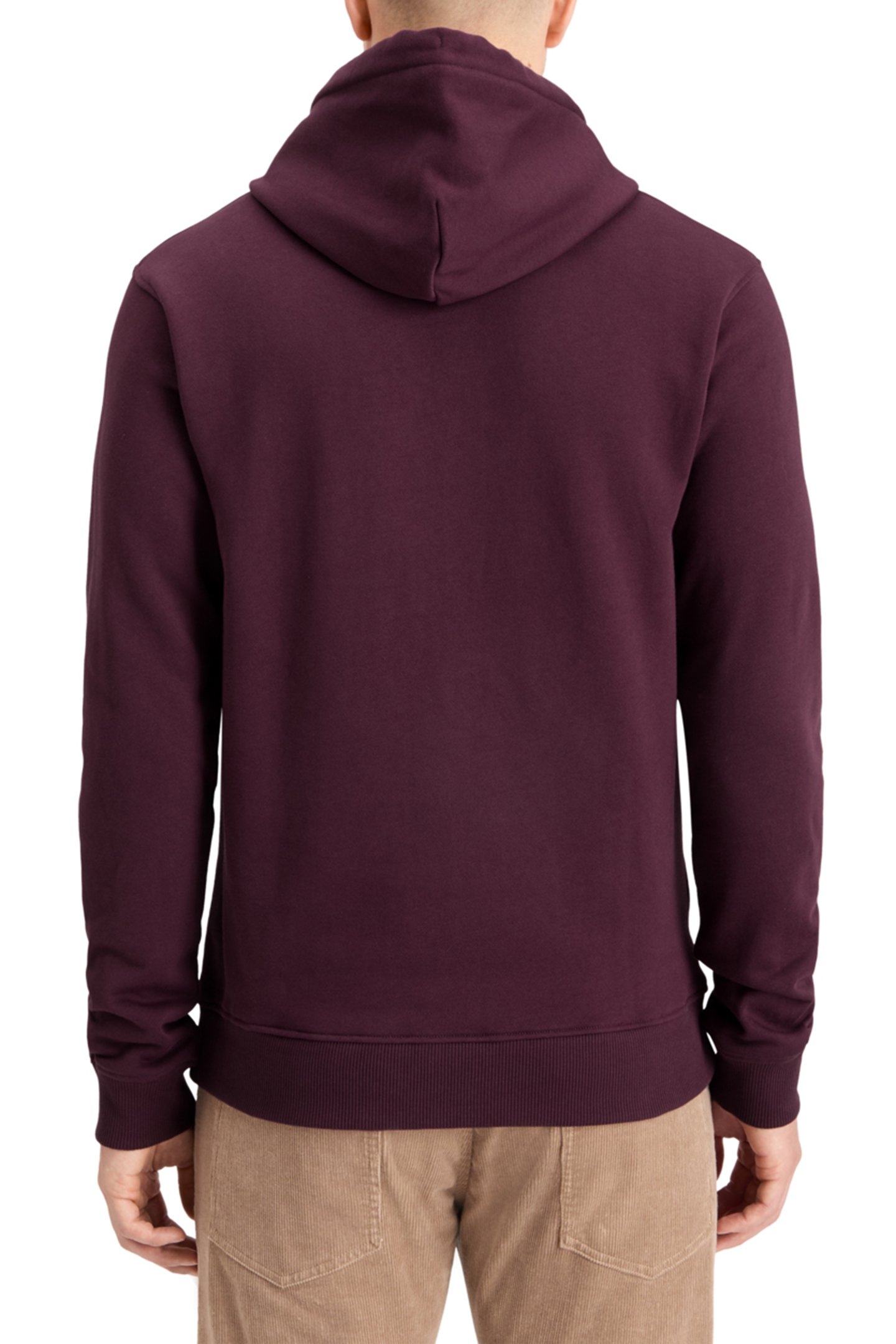 ESSENTIAL LOGO BADGE HOODIE DARK GRAPE 2