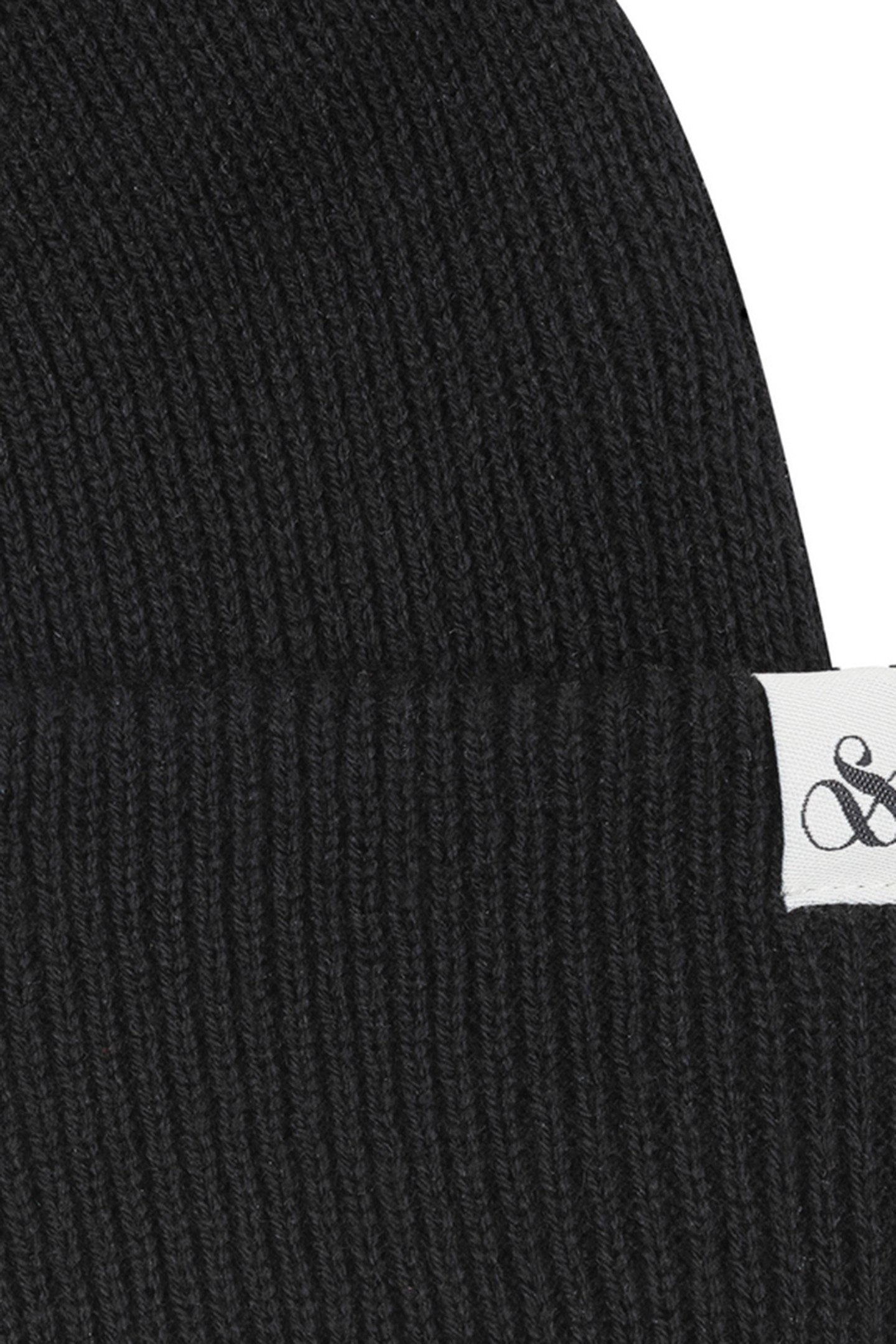 UNISEX S&S CAPTAIN CUFF BEANIE BLACK 3