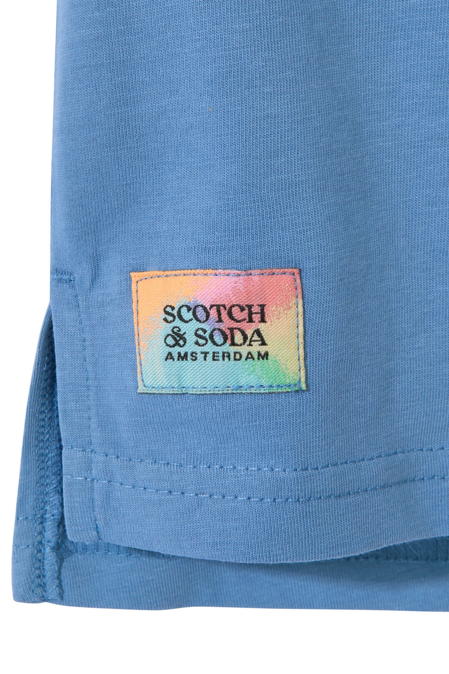 GIRLS S&S CT JERSEY SS FASHION TOP BLUE/GREY 3