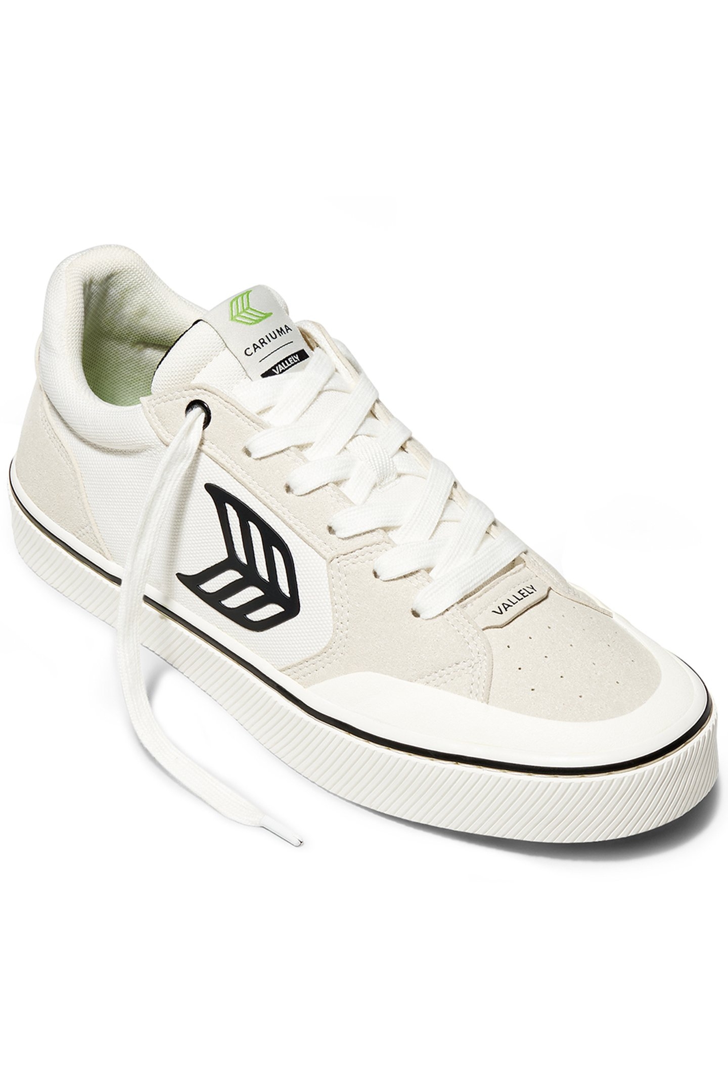 VALLELY PRO VINTAGE WHITE SUEDE AND OFF-WHITE CORDURA BLACK 2