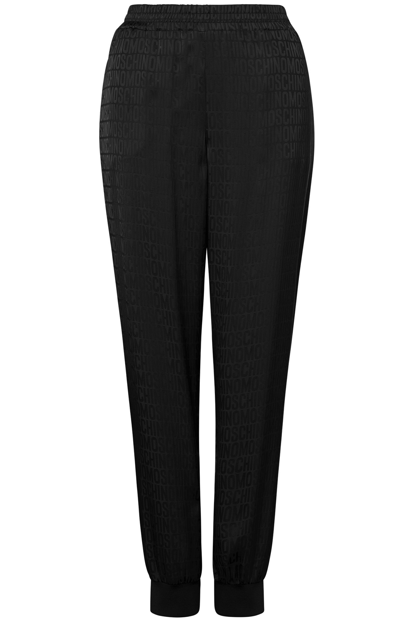 ALLOVER LOGO TWILL JOGGERS BLACK 3