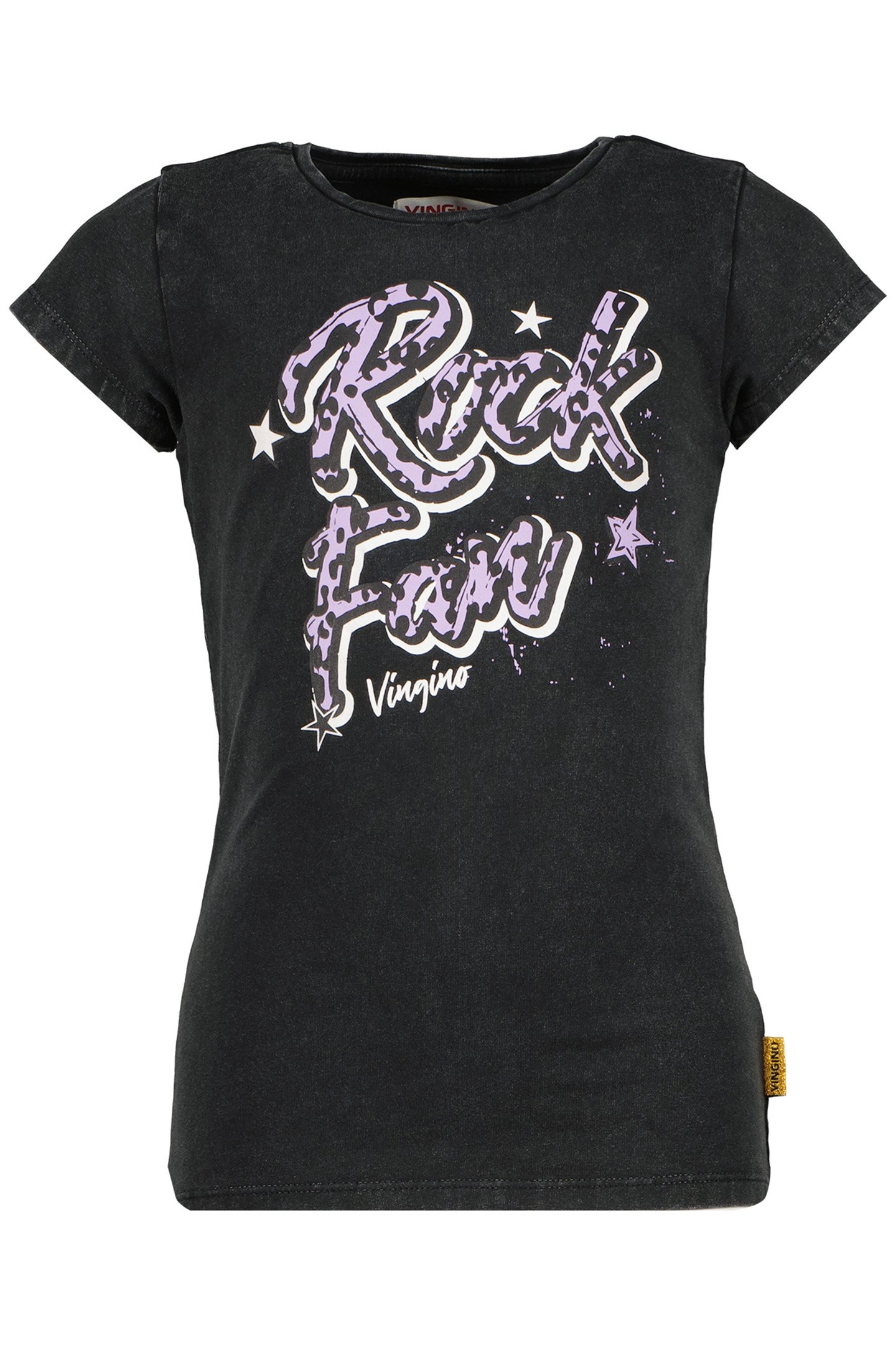 GIRL'S HEBE T-SHIRT BLACK VINTAGE 1