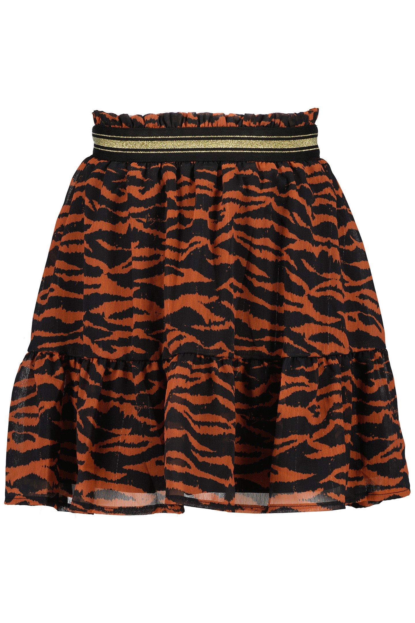 GIRL'S QAMANTHA MIDI SKIRT BROWN RUST 1