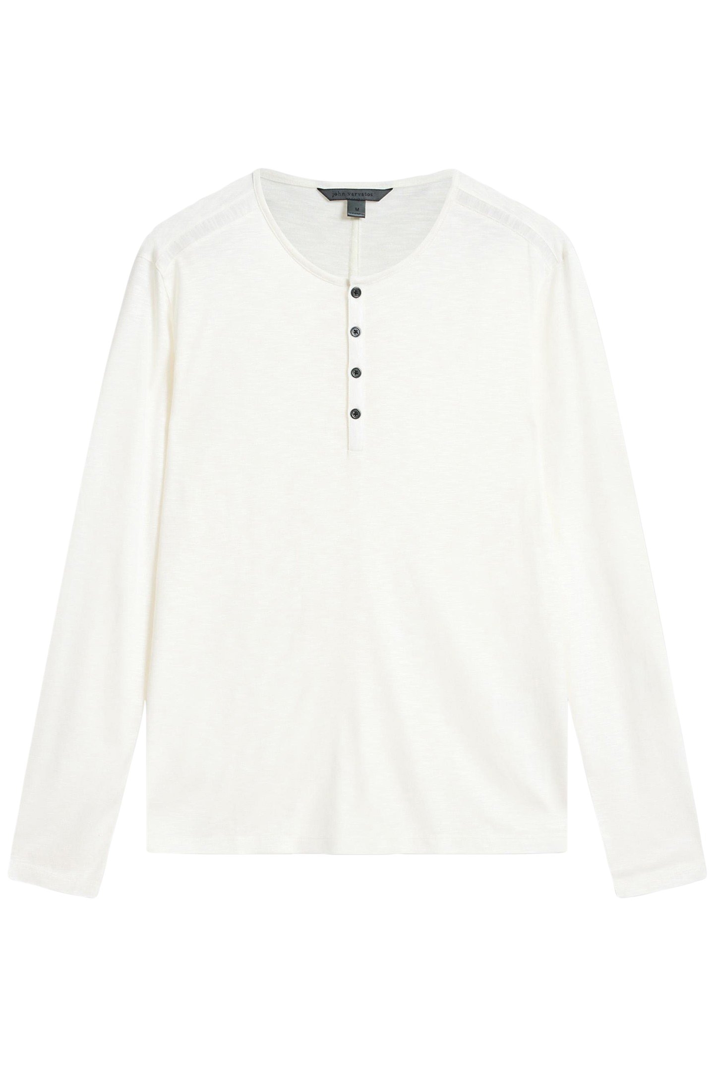 DANVILLE REGULAR FIT LS HENLEY SALT 2