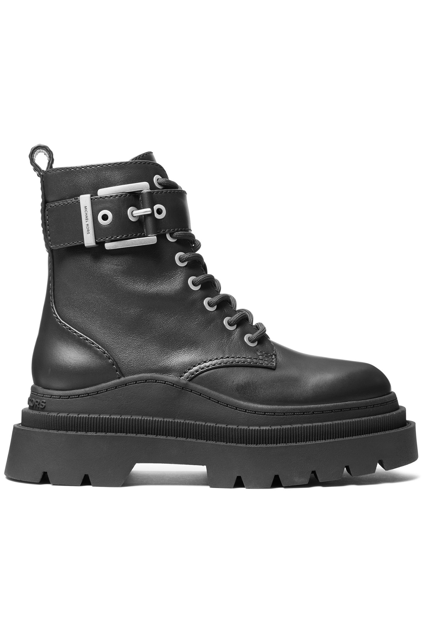 COLBY LACE UP BIKER BOOT IN BLACK 1