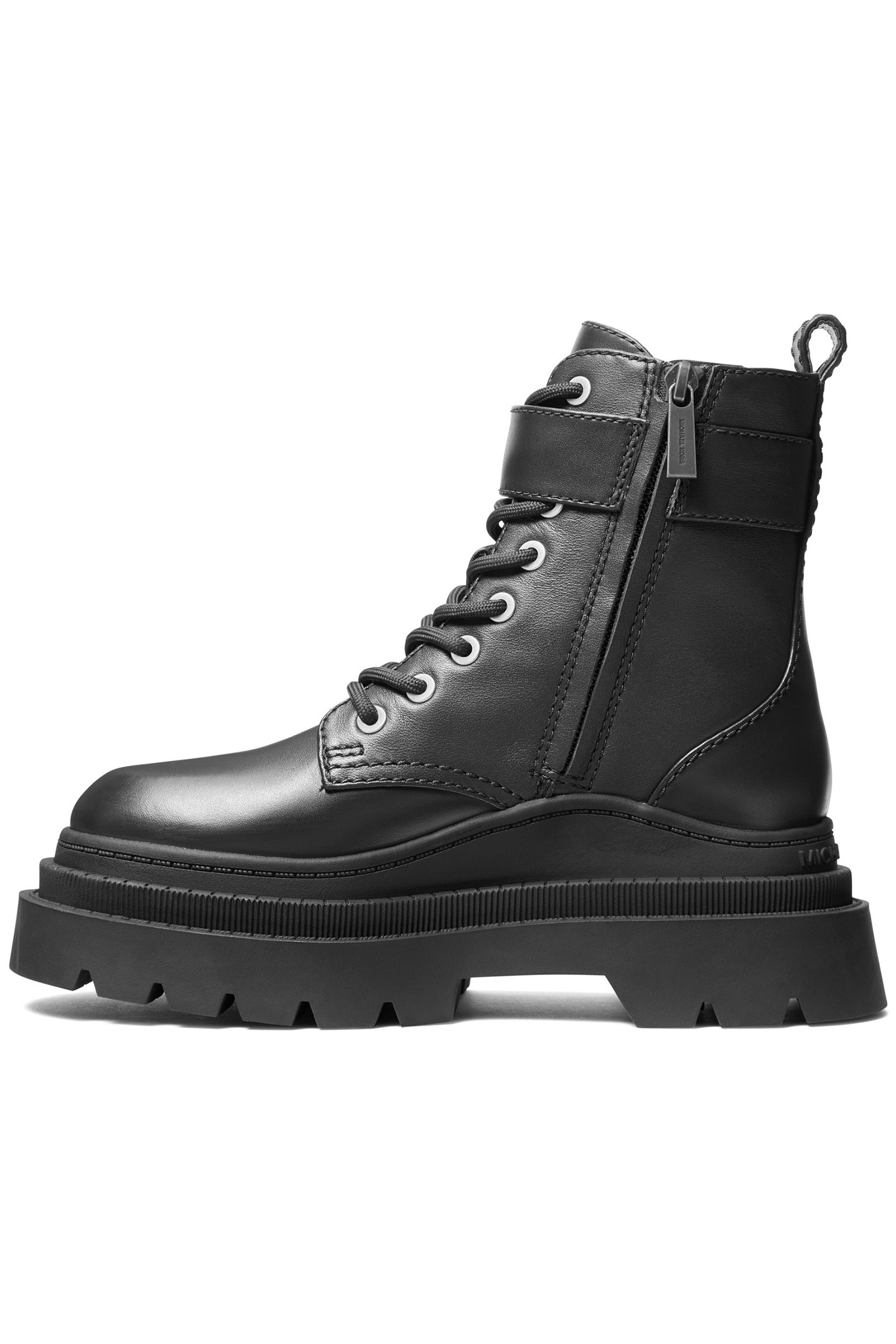 COLBY LACE UP BIKER BOOT IN BLACK 4