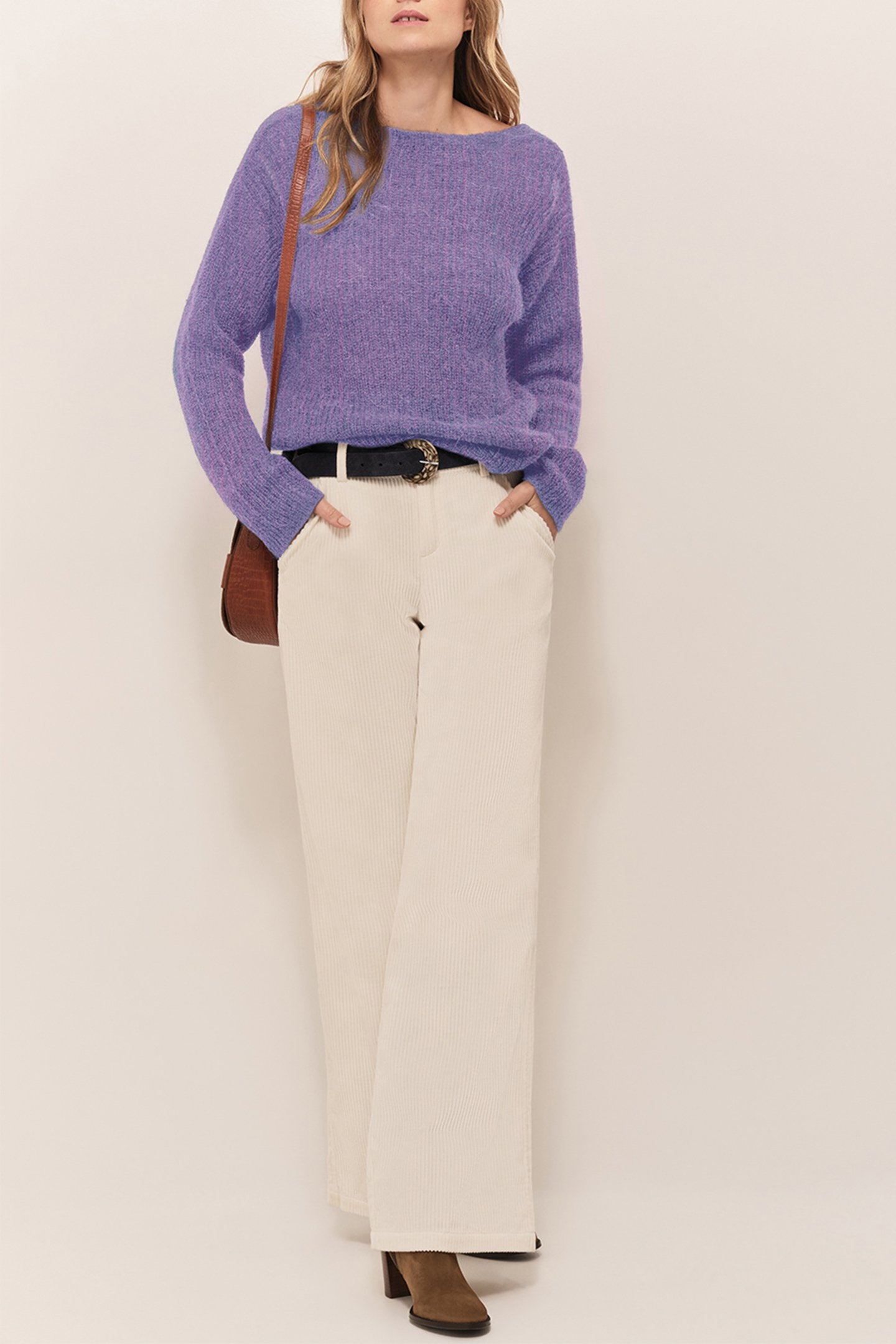 THILO - FANCY KNITTED AMETHYST CARDIGAN 3