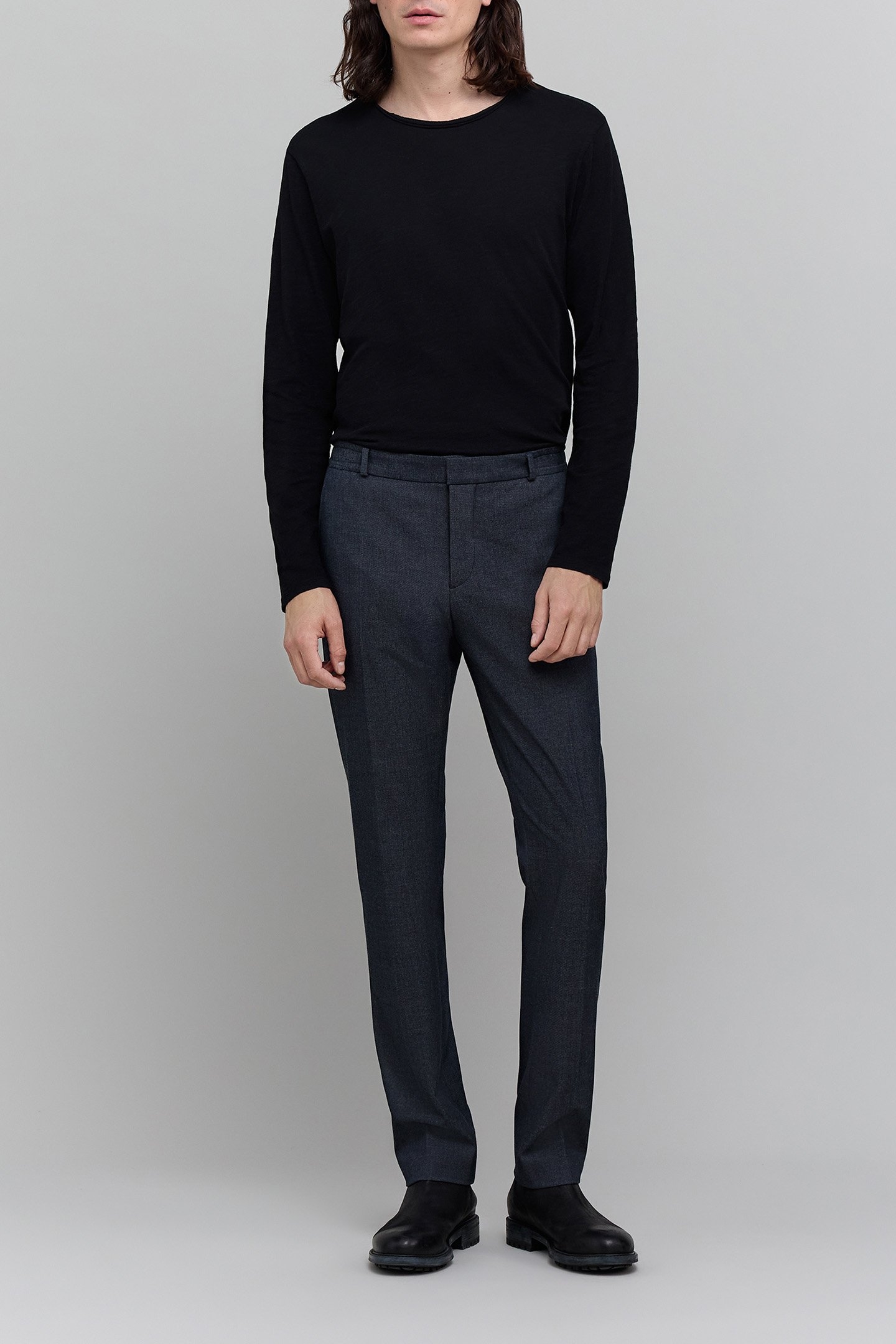 NAVY MOTTLED JOGPANTS 3