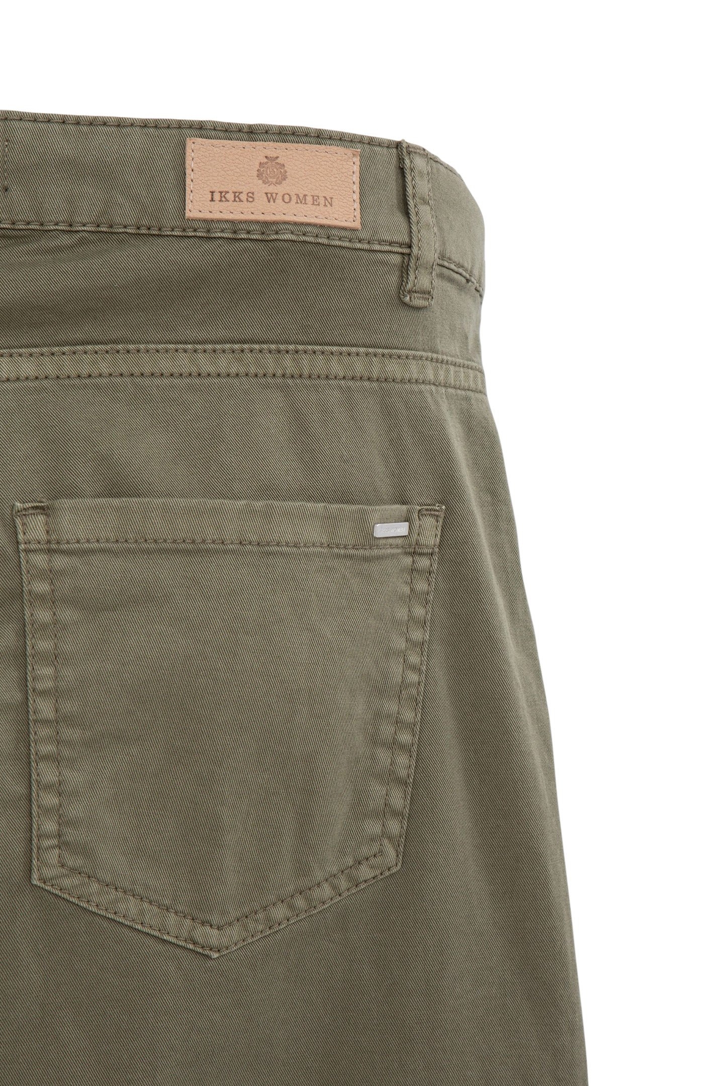 WOMEN’S KHAKI CROPPED COMBAT JEANS 4