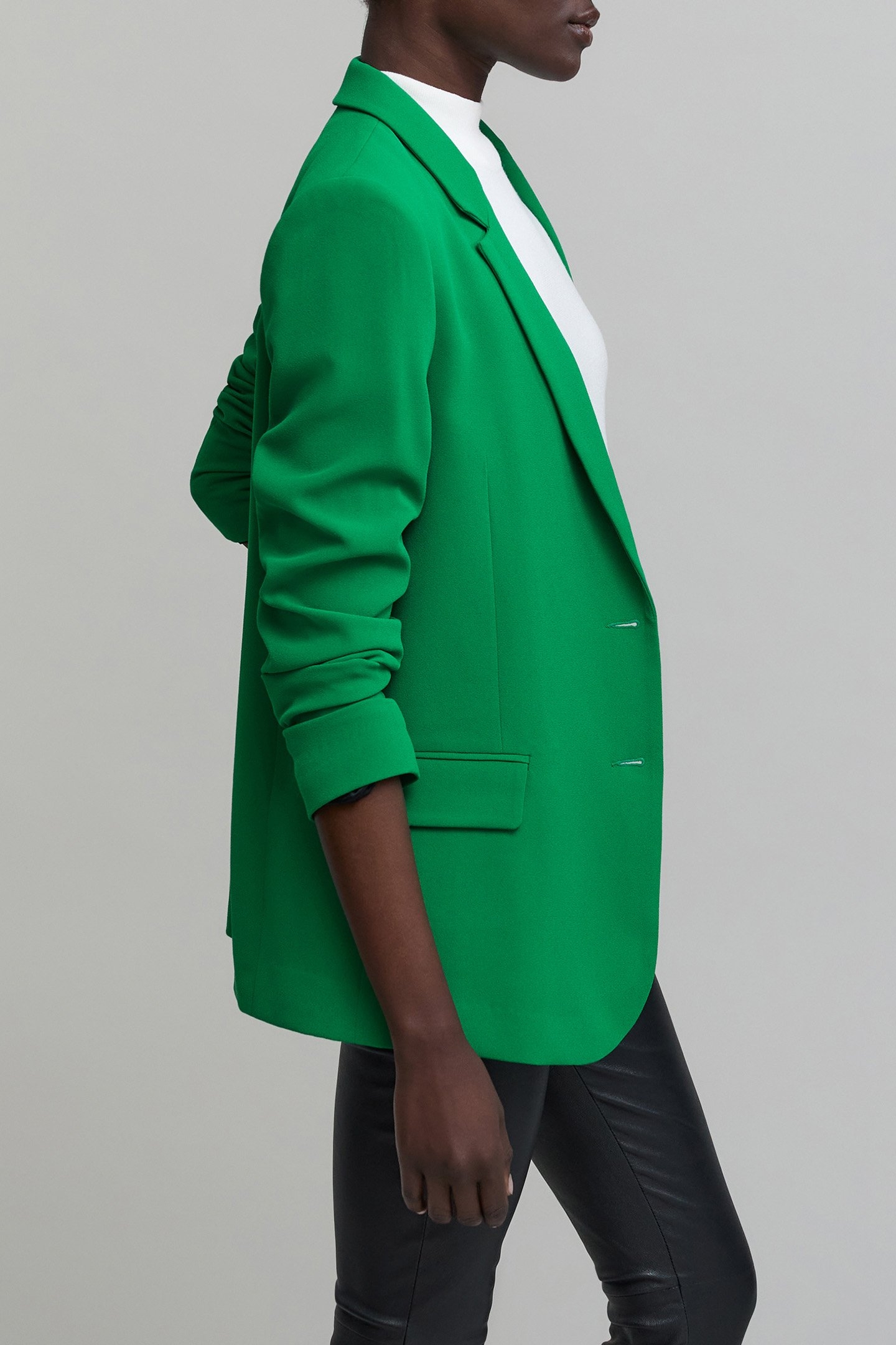 GREEN RECYCLED POLYESTER SUIT JACKET 6