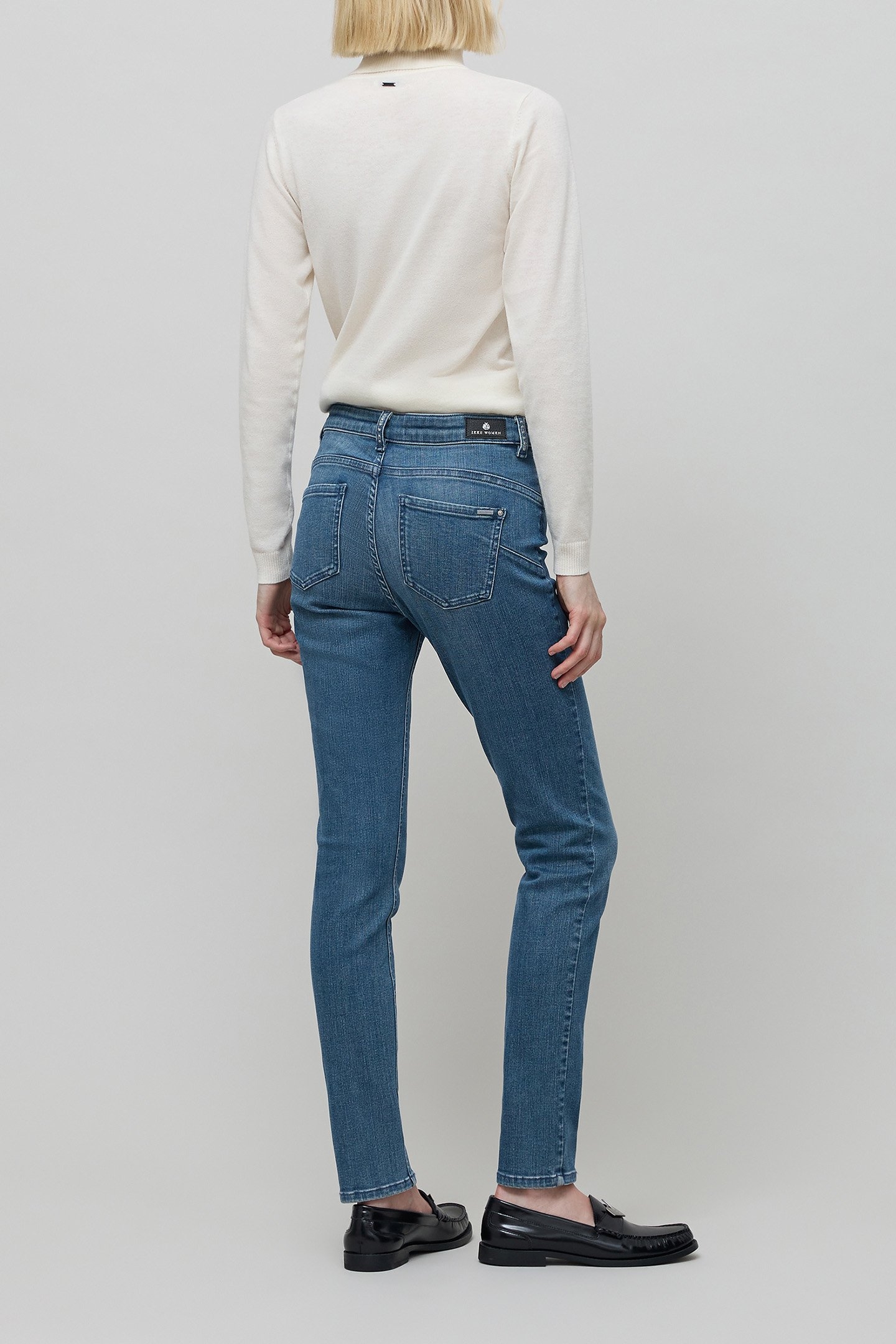BLUE POWERSTRETCH SCULPT UP SLIM JEANS WITH STUD 4