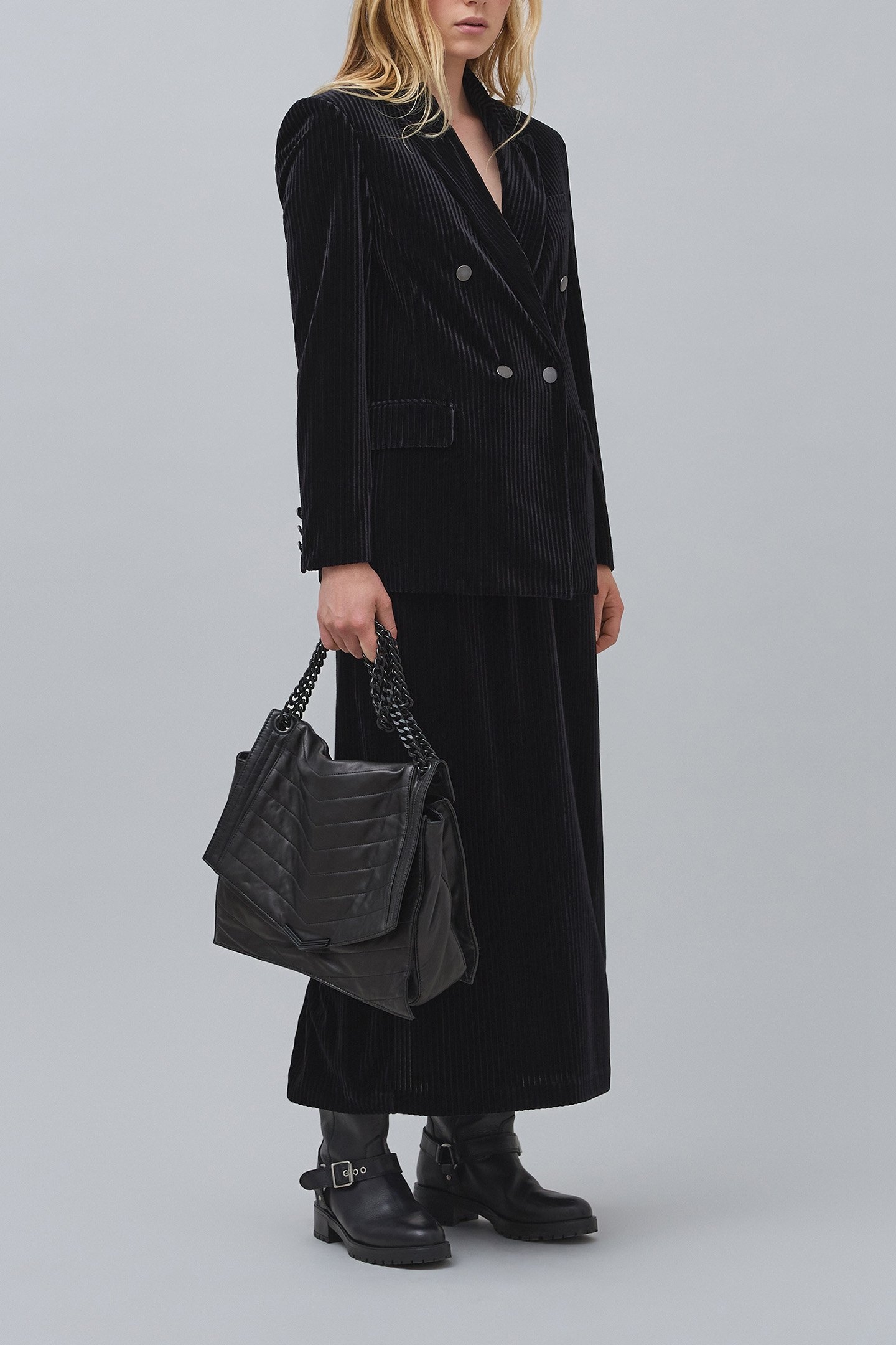 BLACK CORDUROY PENCIL SKIRT 4