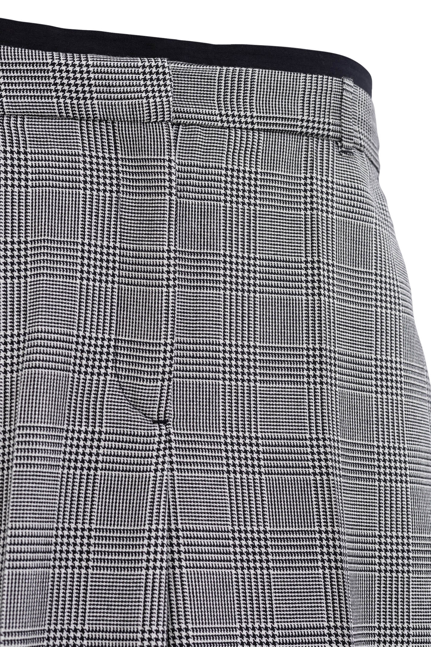 BLACK PRINCE OF WALES LUREX SUIT PANTS 5