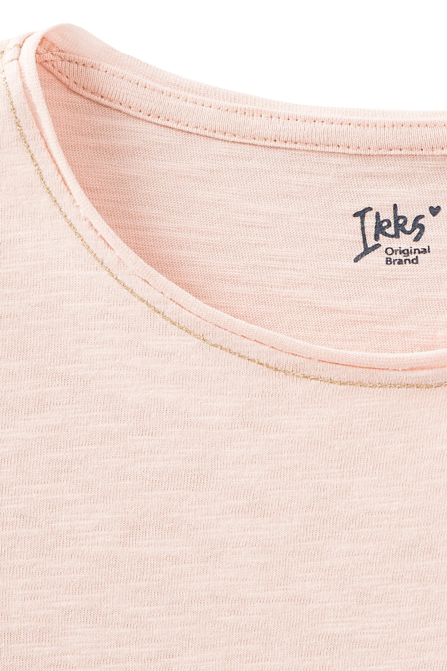 GIRLS’ POWDER PINK ESSENTIALS EMBROIDERED IKKS T.SHIRT 3