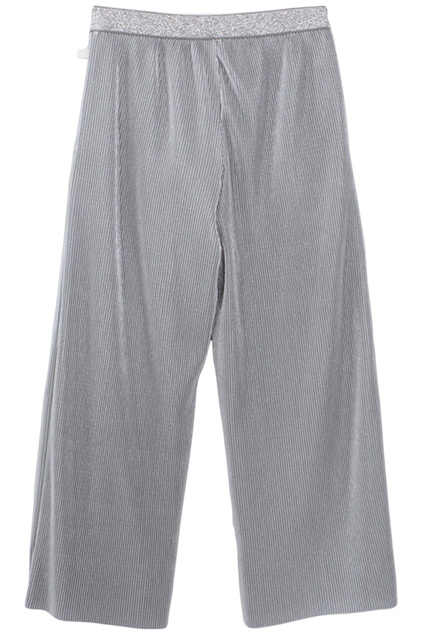 GIRLS’ SILVERY PLEATED WIDE-LEG TROUSERS 2