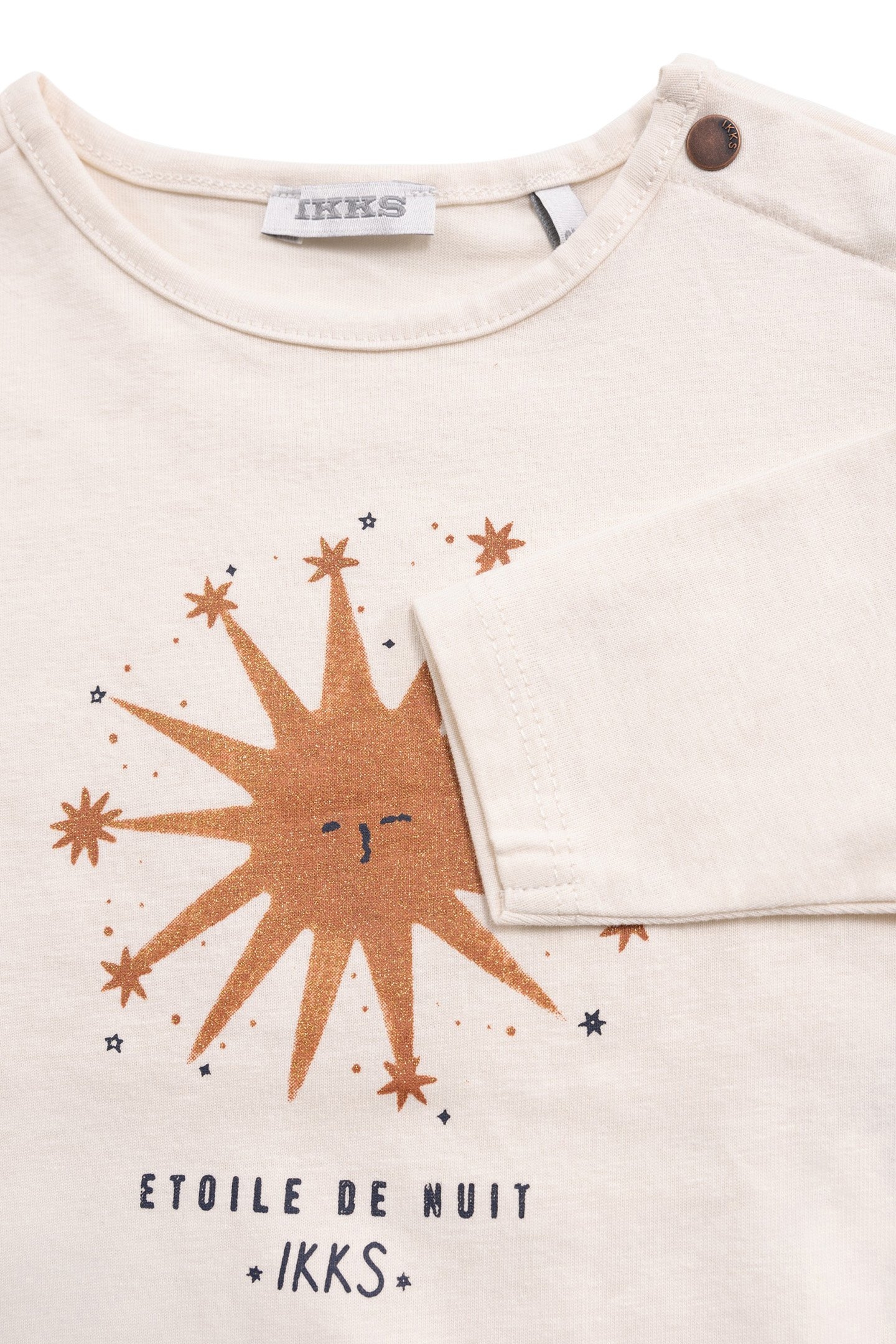 ECRU ORGANIC COTTON NIGHT STAR T-SHIRT BABY GIRL 7