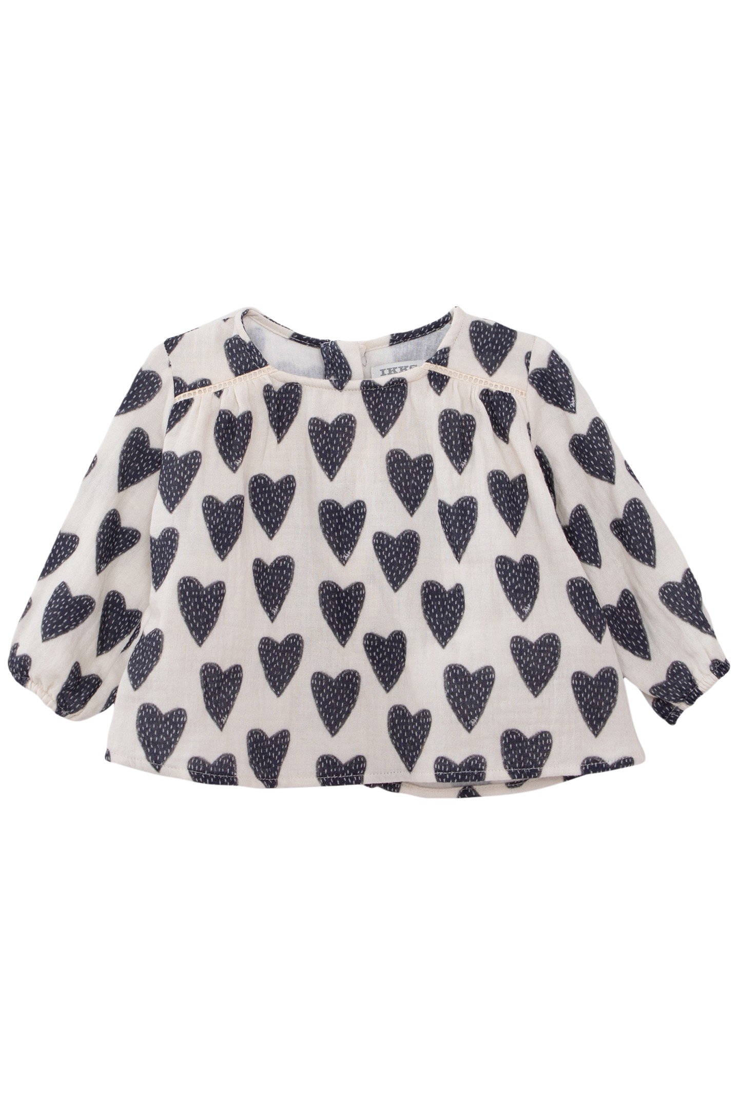 2-IN-1 BABY GIRL HEARTS BLOUSE AND CAMEL SHORTS SET 4