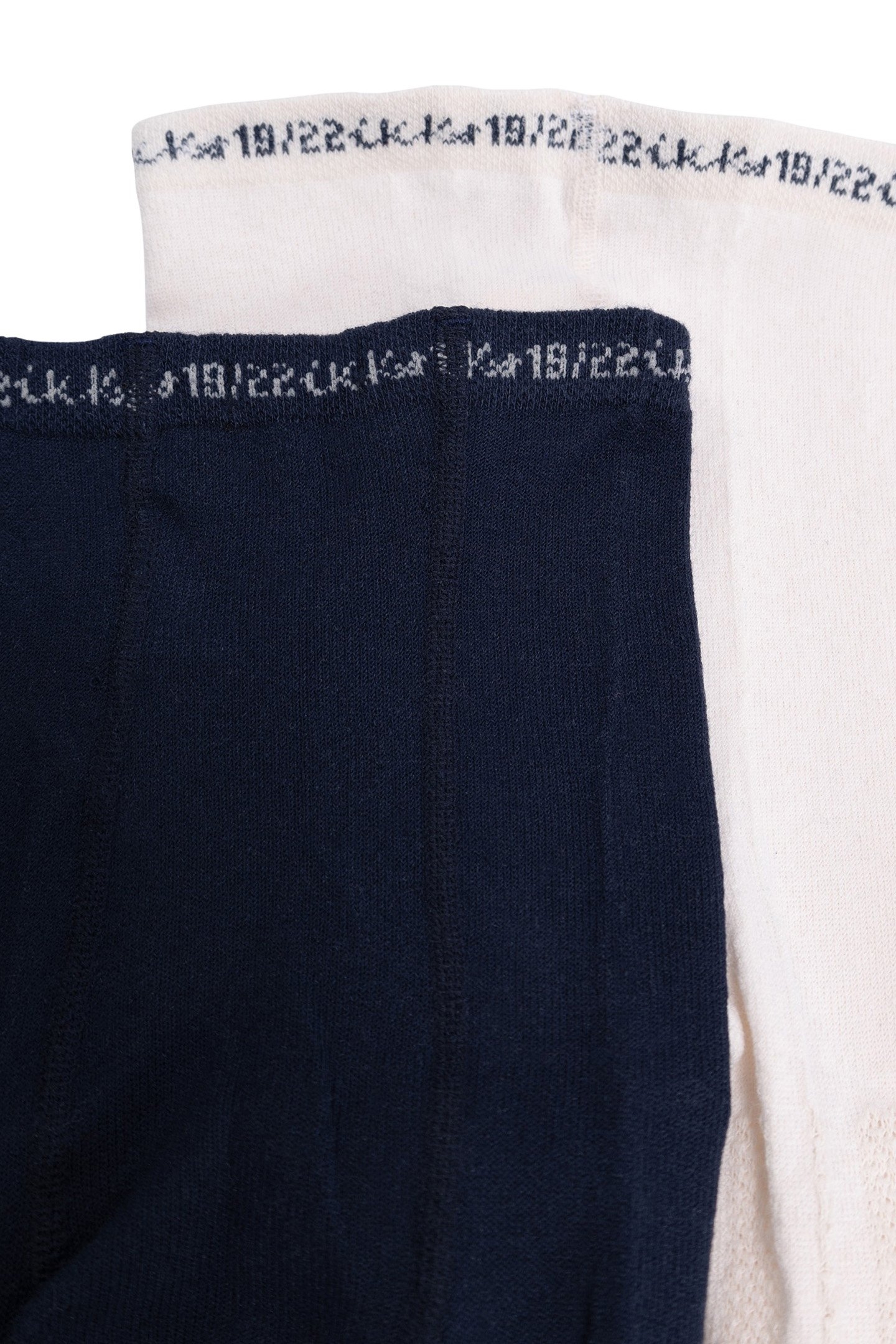 BABY GIRL NAVY AND ECRU KNITTED TIGHTS 6