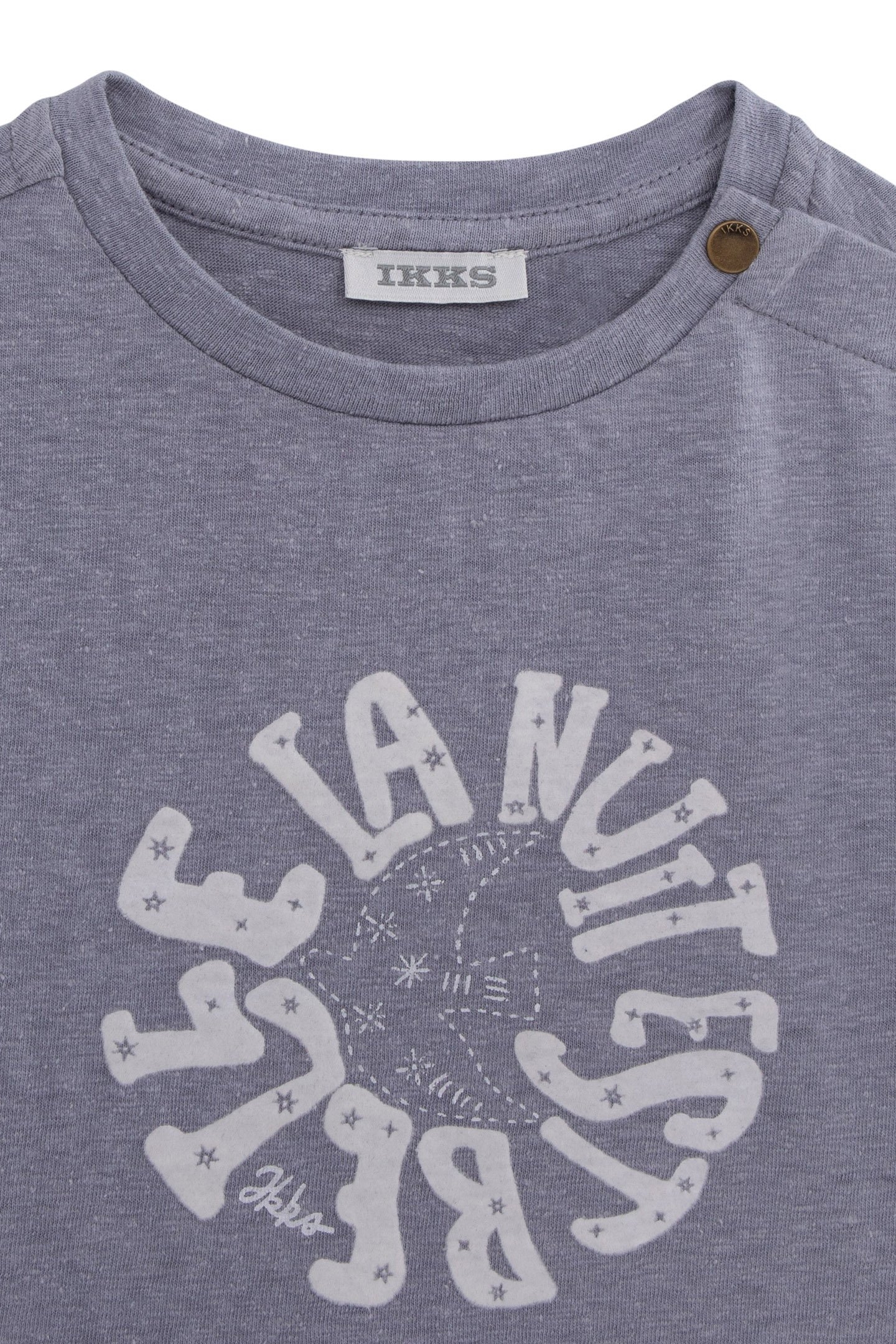 BLUE T-SHIRT FLOCKED WITH BABY GIRL MESSAGE 3