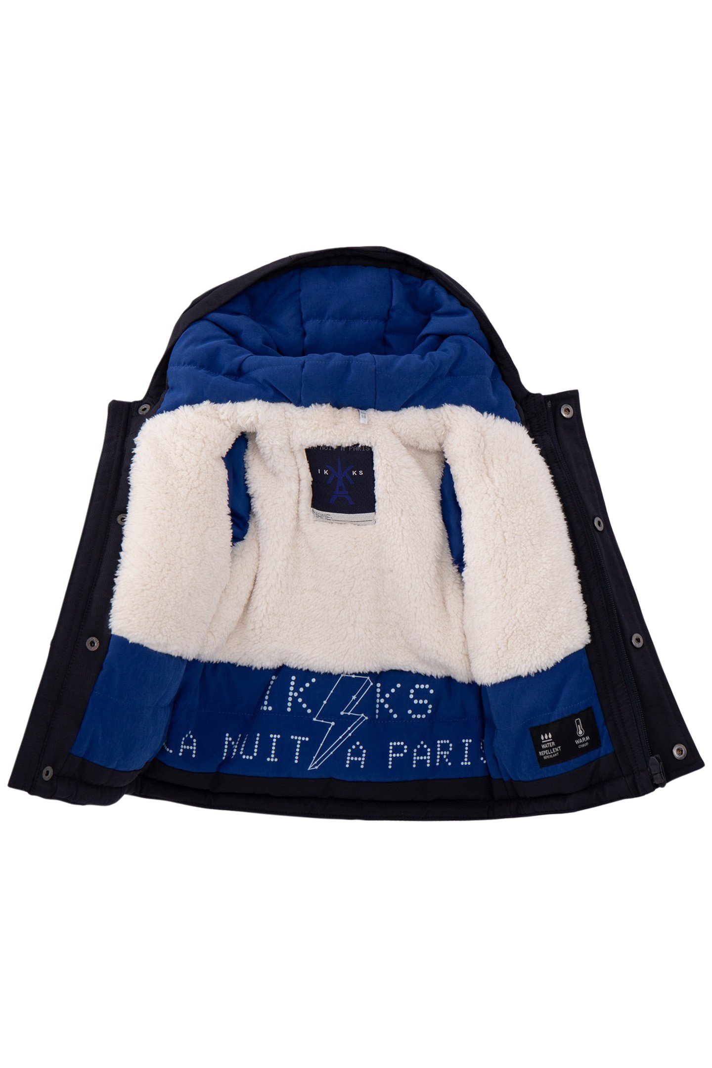BABY BOY NAVY LINED PARKA 3