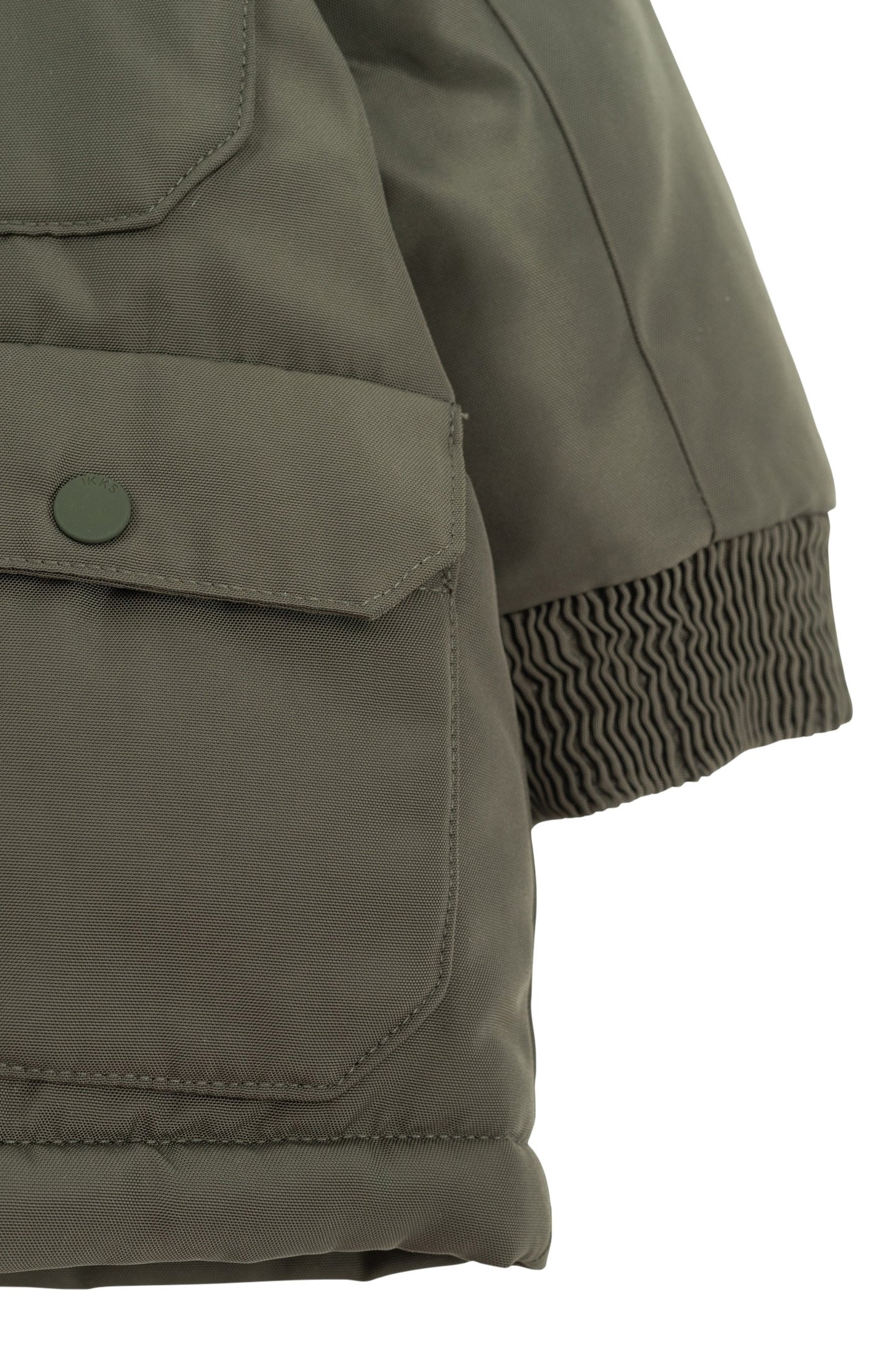 BABY BOY KHAKI NYLON COATED PARKA 6