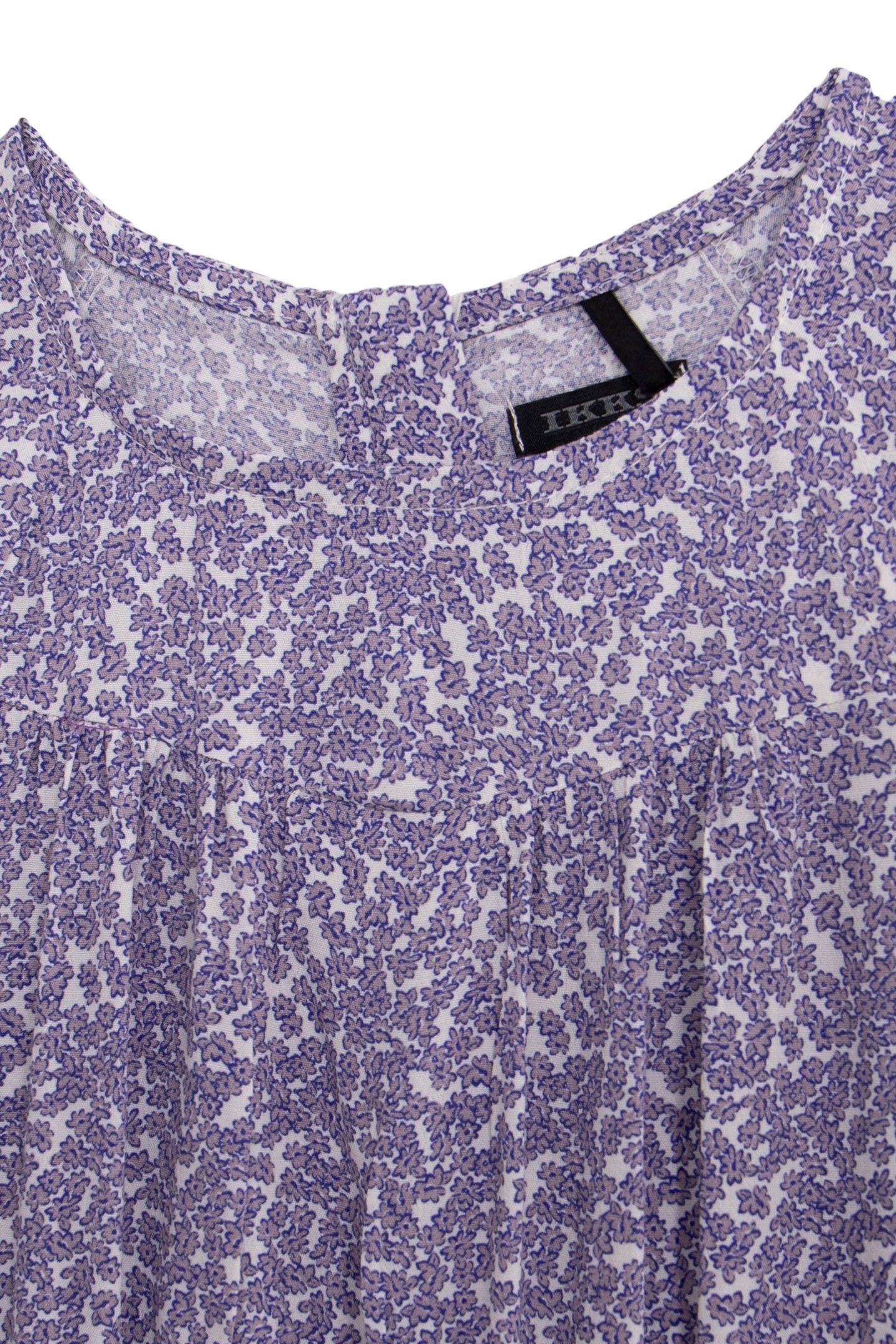 ECRU LONG DRESS LENZING™ ECOVERO™ MAUVE FLOWERS GIRL 3