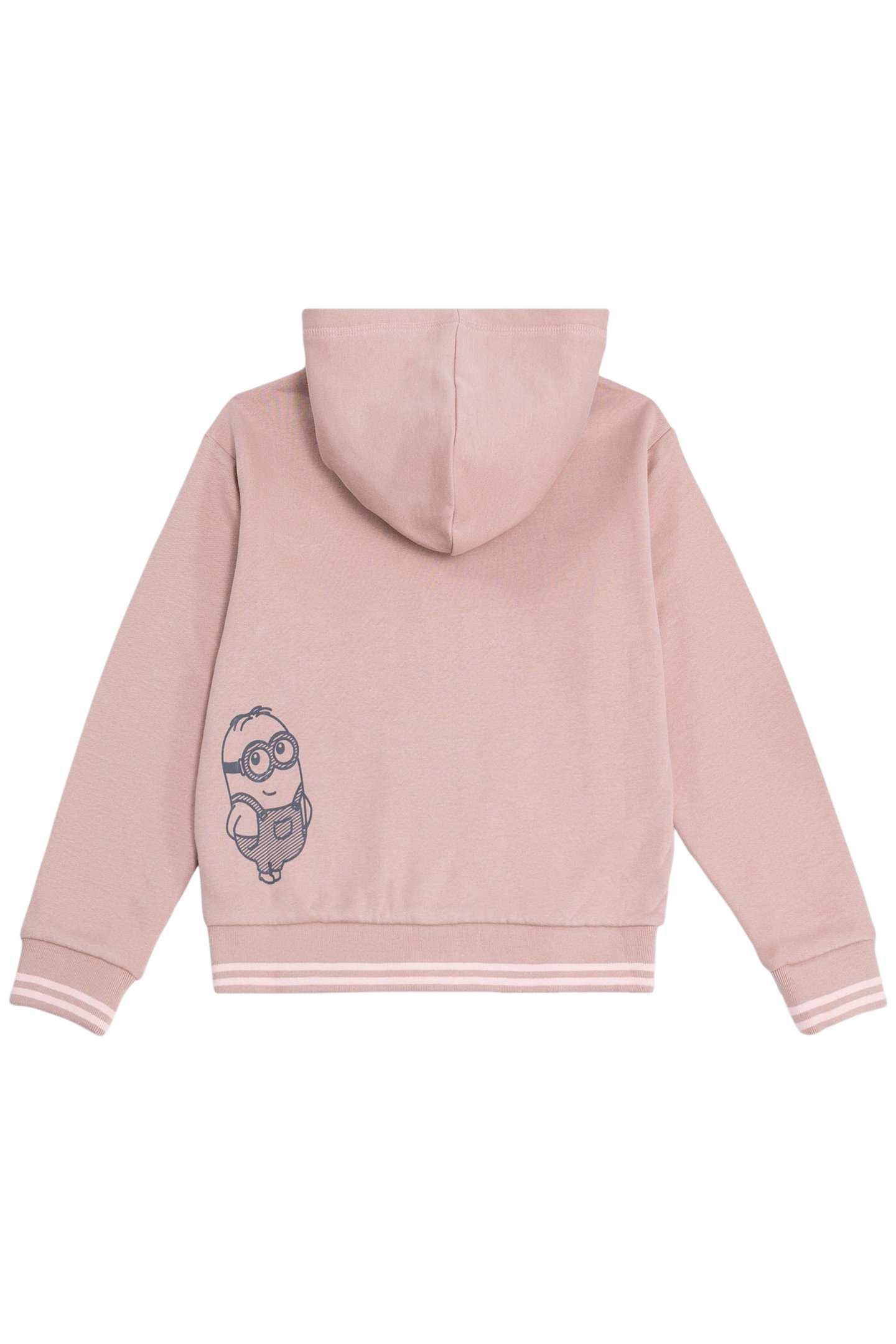 PINK CARDIGAN ORGANIC COTTON MINI VISUAL BACK MINIONS GIRL 2