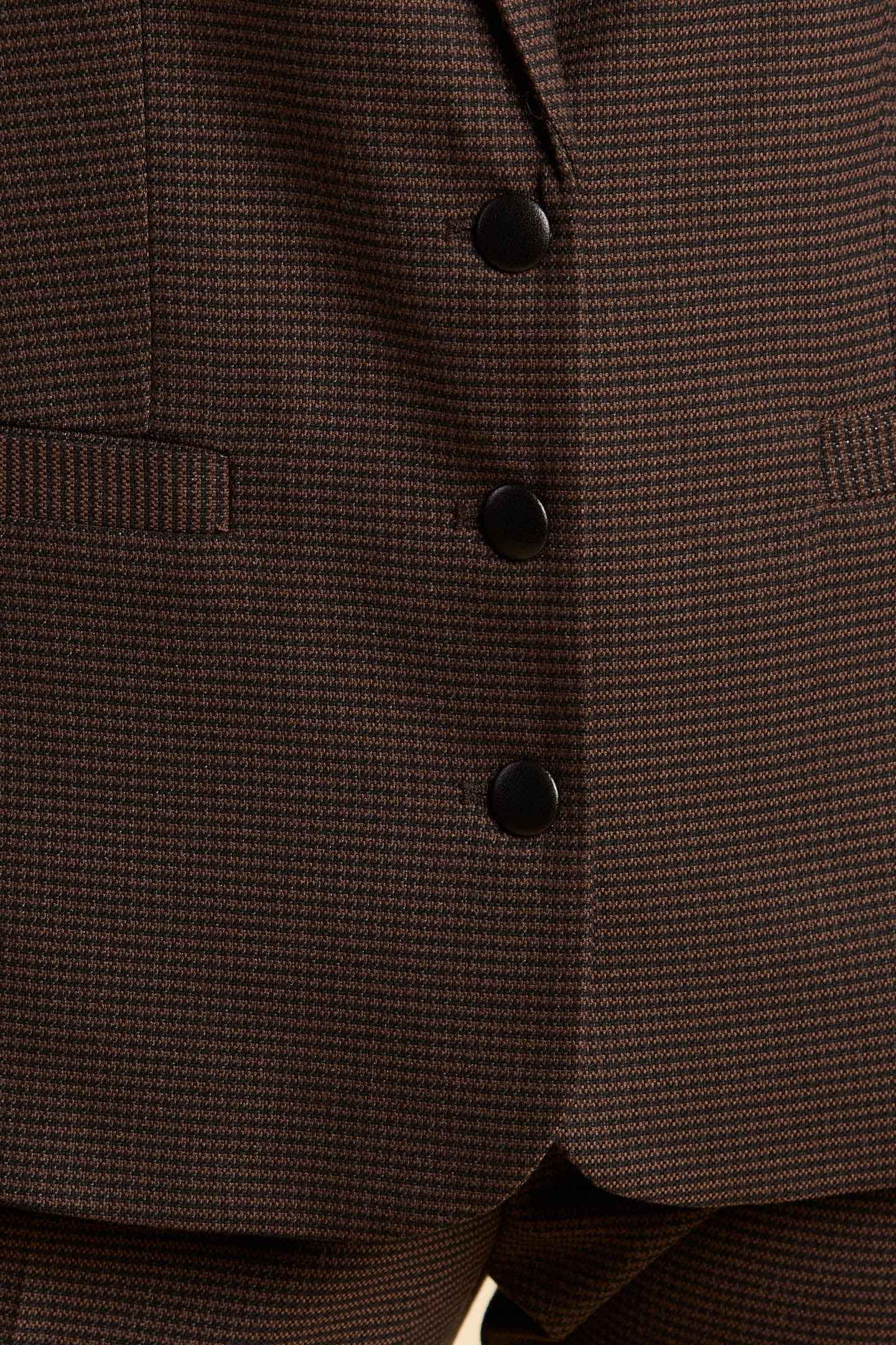 CAMEL HOUNDSTOOTH SUIT JACKET 8