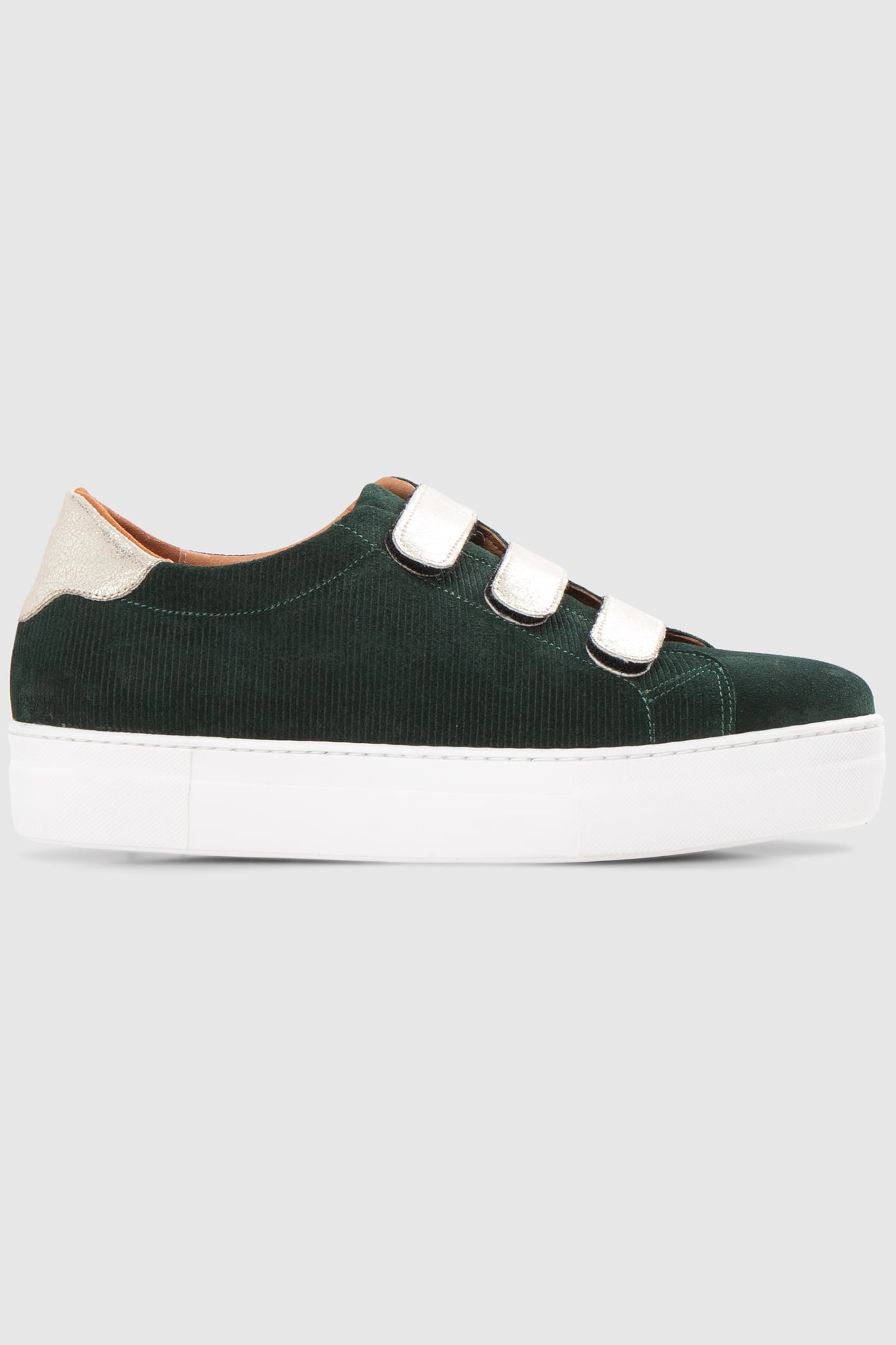 SNEAKERS IMPERIAL GREEN WITH SILVER VELCRO 1