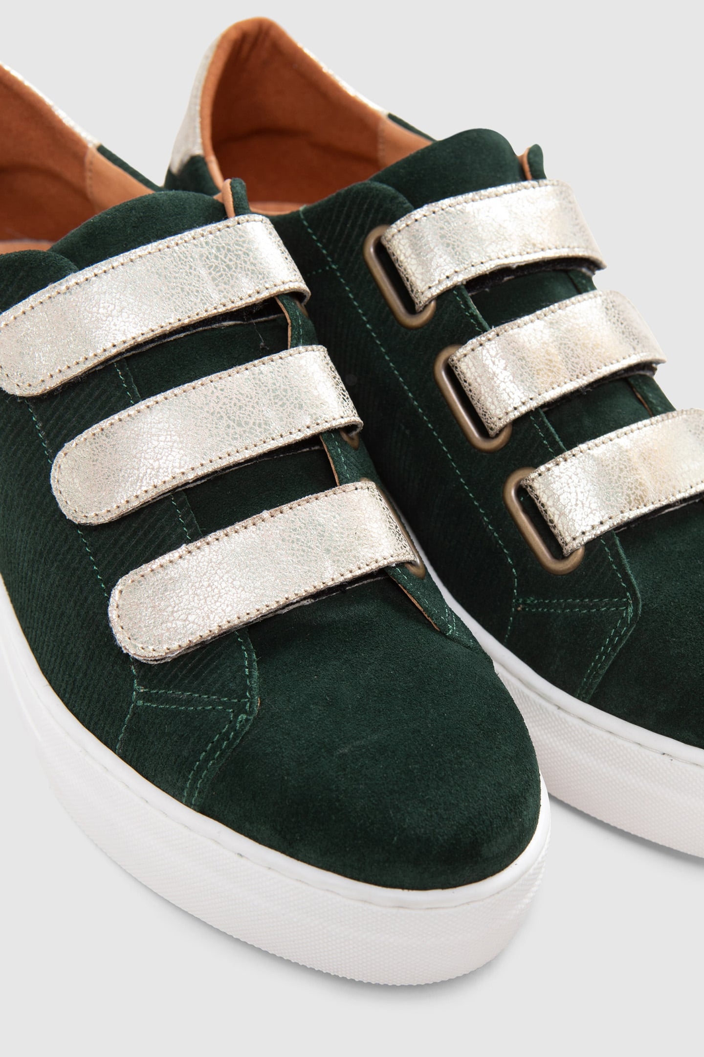 SNEAKERS IMPERIAL GREEN WITH SILVER VELCRO 5