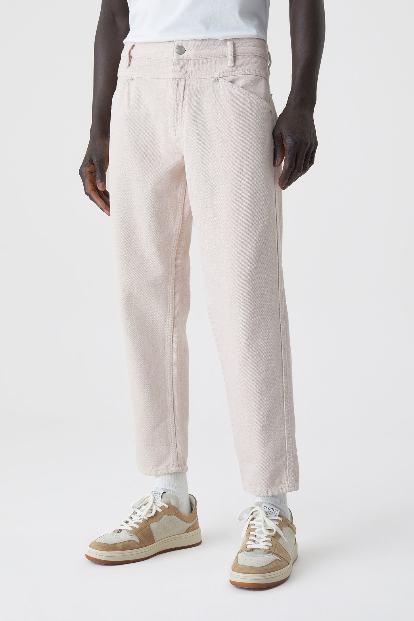 X-LENT TAPERED JEANS PINK HYDRANGEA 1