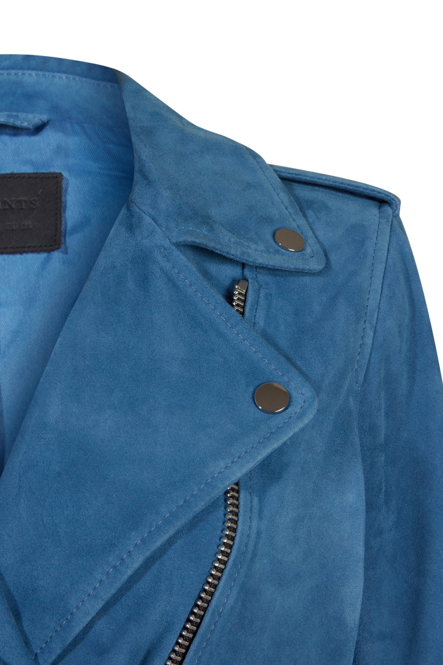 SUEDE BALFERN BIKER COBALT BLUE 5