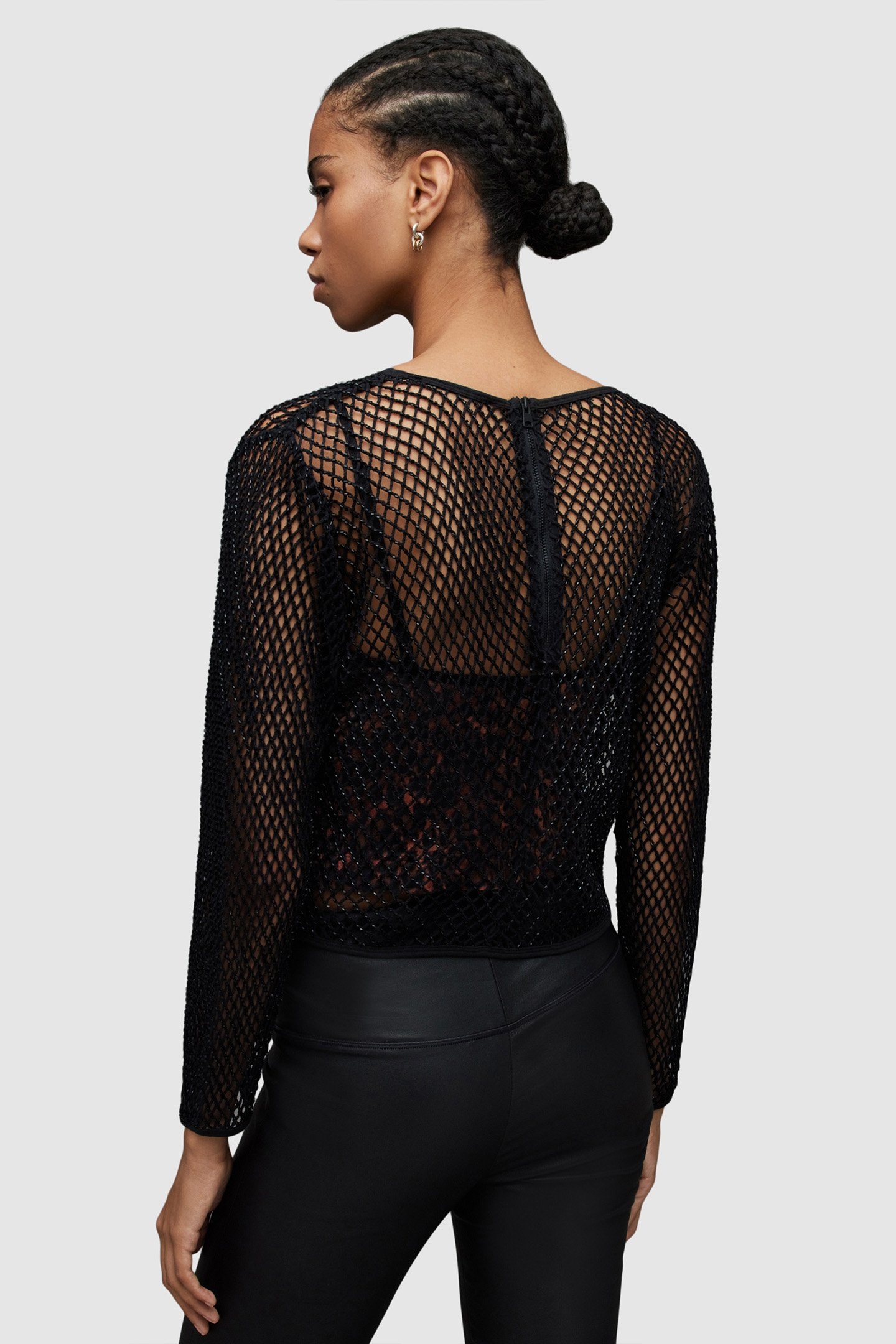 ROSALIE ANITA TOP BLACK/BROWN 2