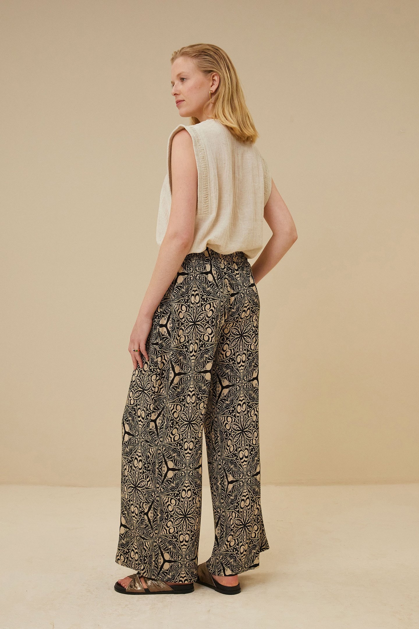 LINA SLUB BLOUSE SAND 3