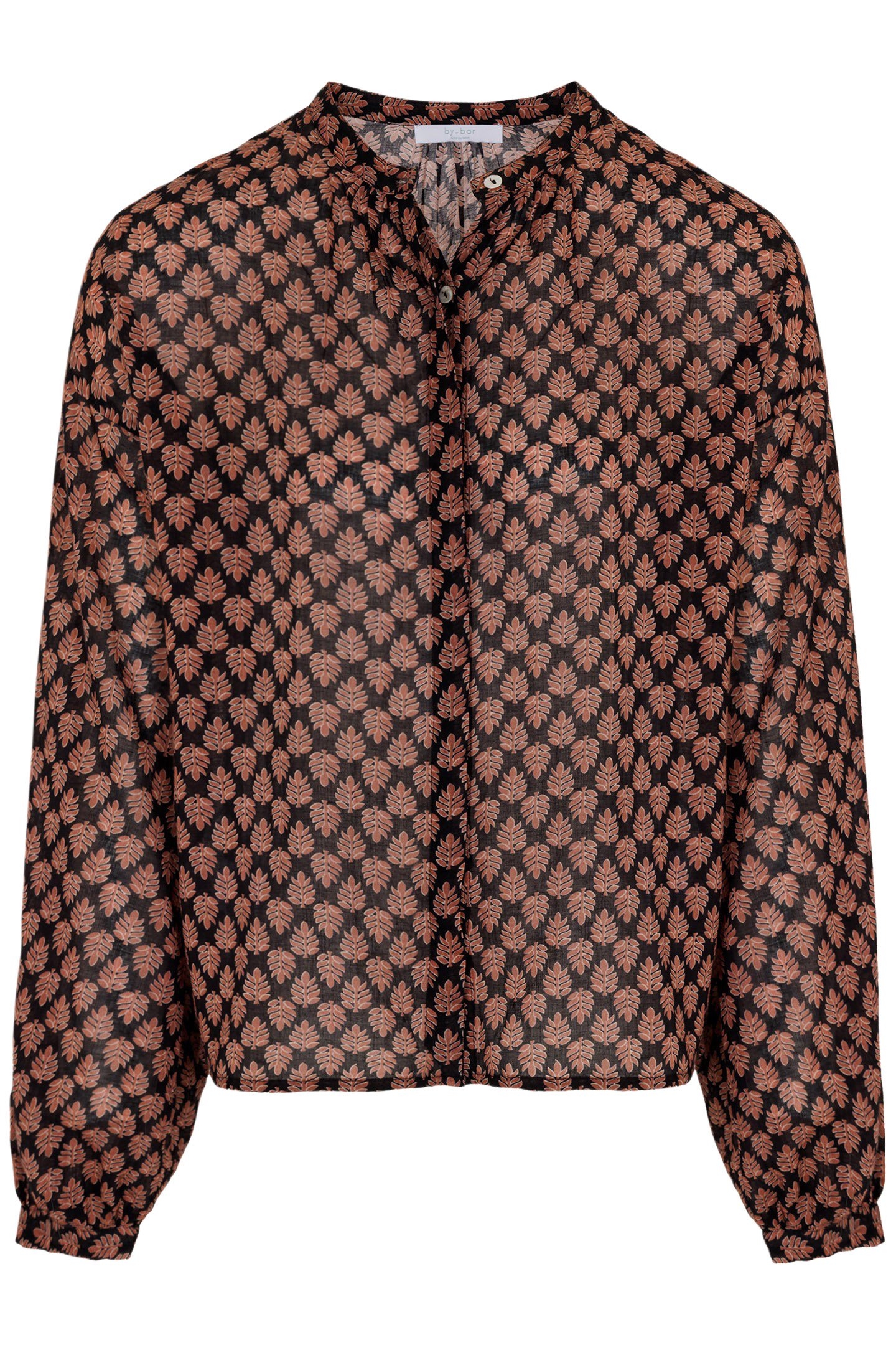 CECILE LEAF BLOUSE LEAF PRINT 3