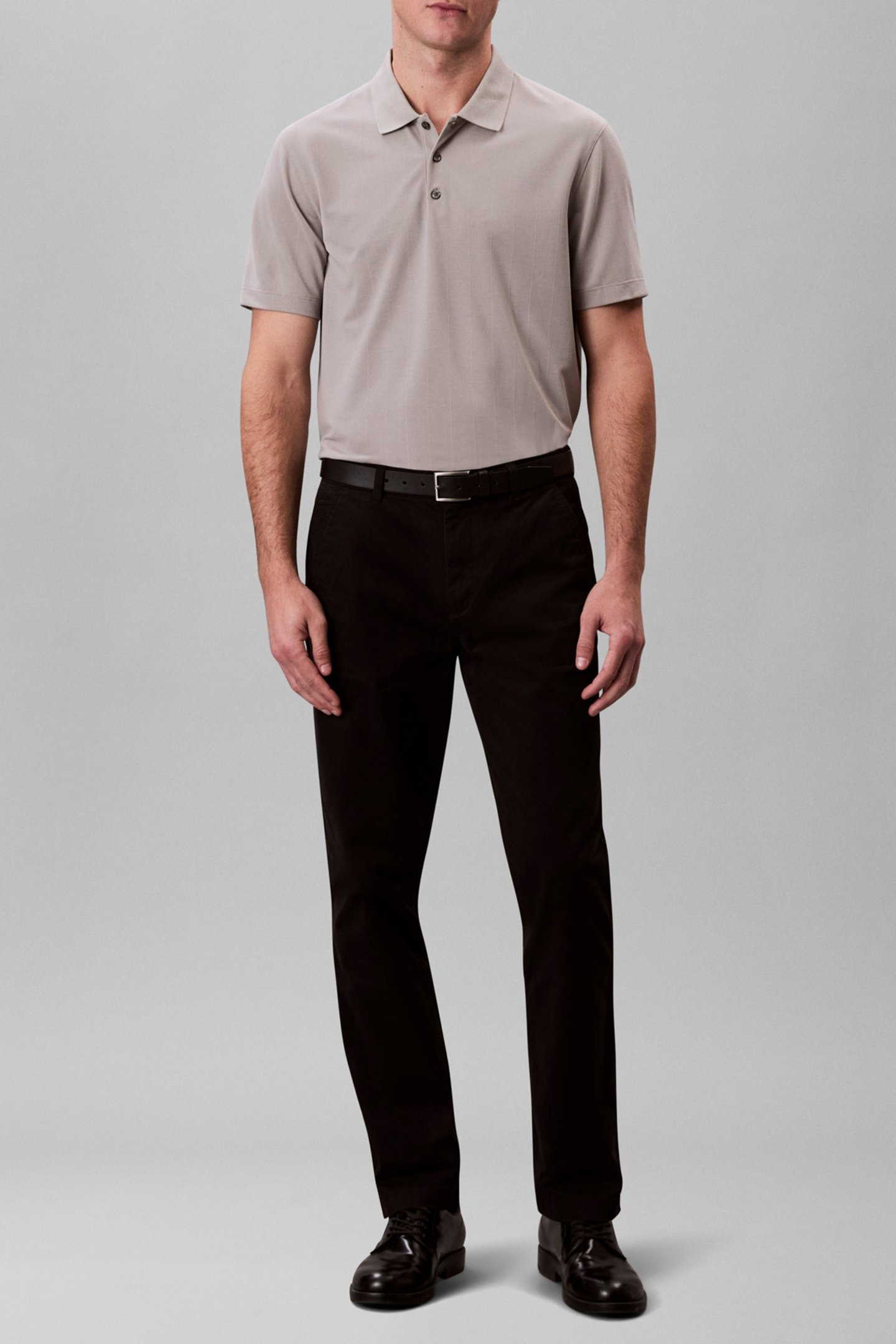 SS STRIPE STRETCH REGULAR FIT POLO SHIRT MOURNING DOVE 3