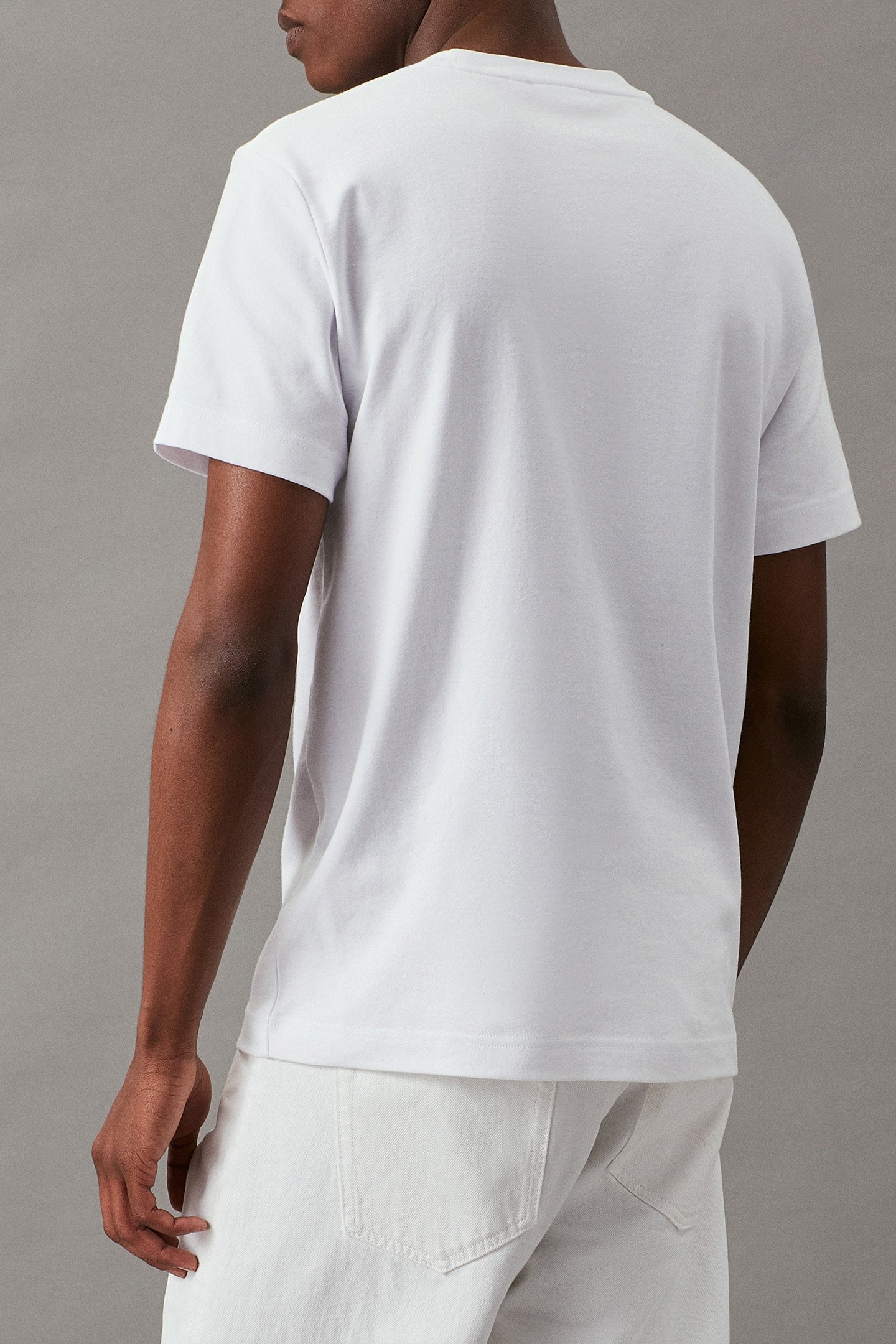 MICRO LOGO INTERLOCK BRIGHT WHITE 2