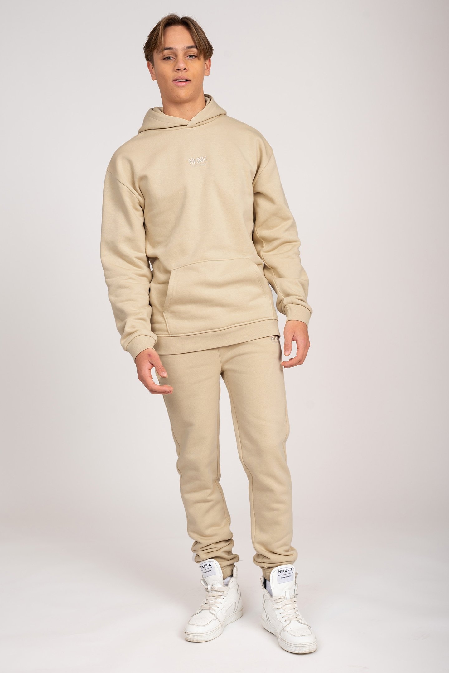 STATEMENT SWEATPANTS GRAIN BROWN 1