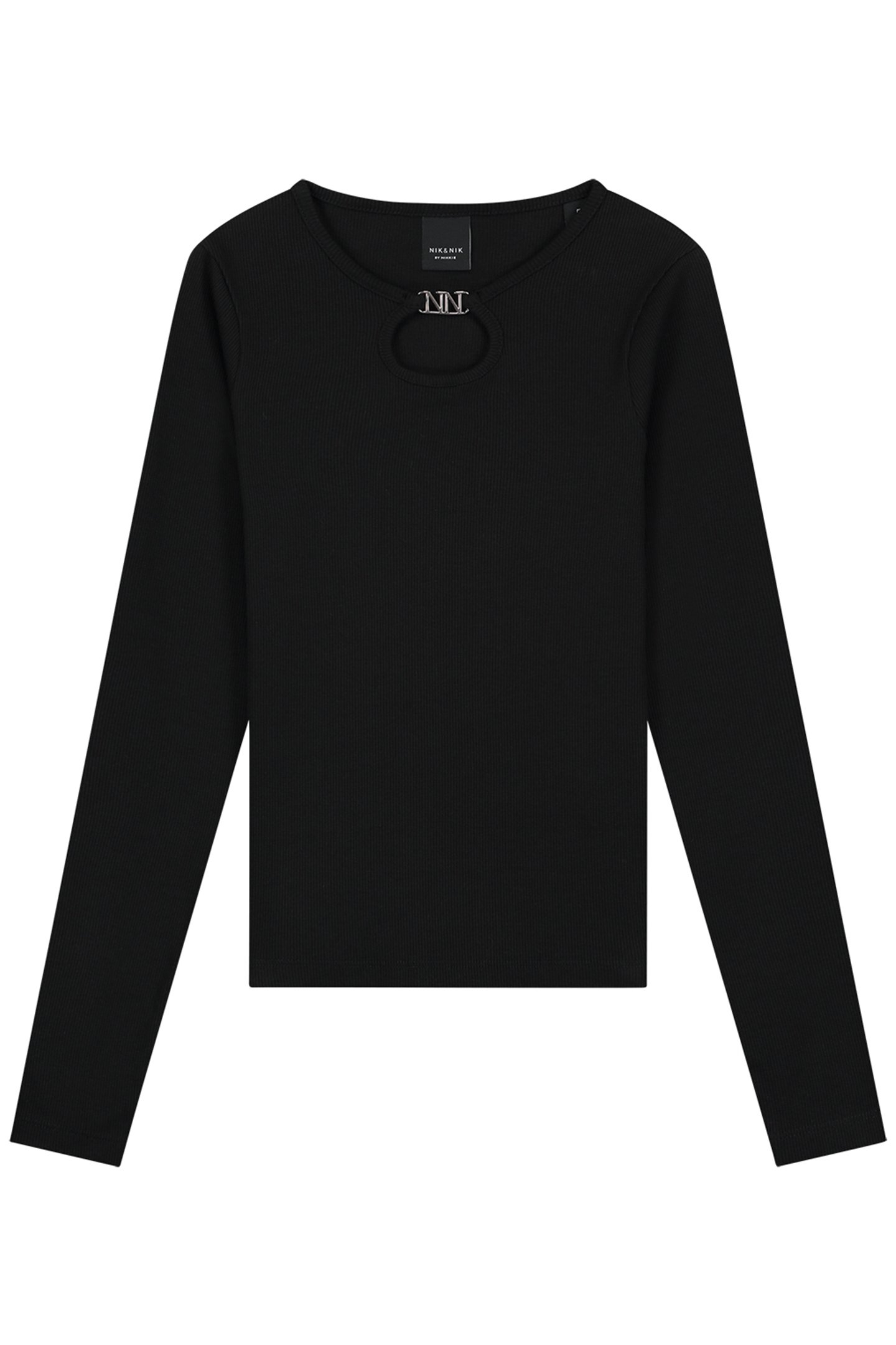 PRESLEY LS RIB TOP BLACK 2